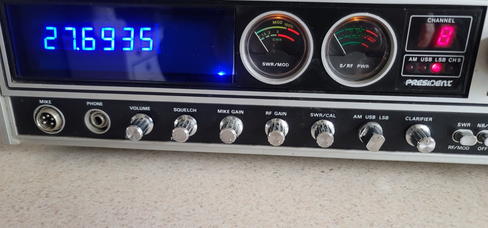 CB BASE RADIO PRESIDENT MADISON AM SSB W/ EXTRAS