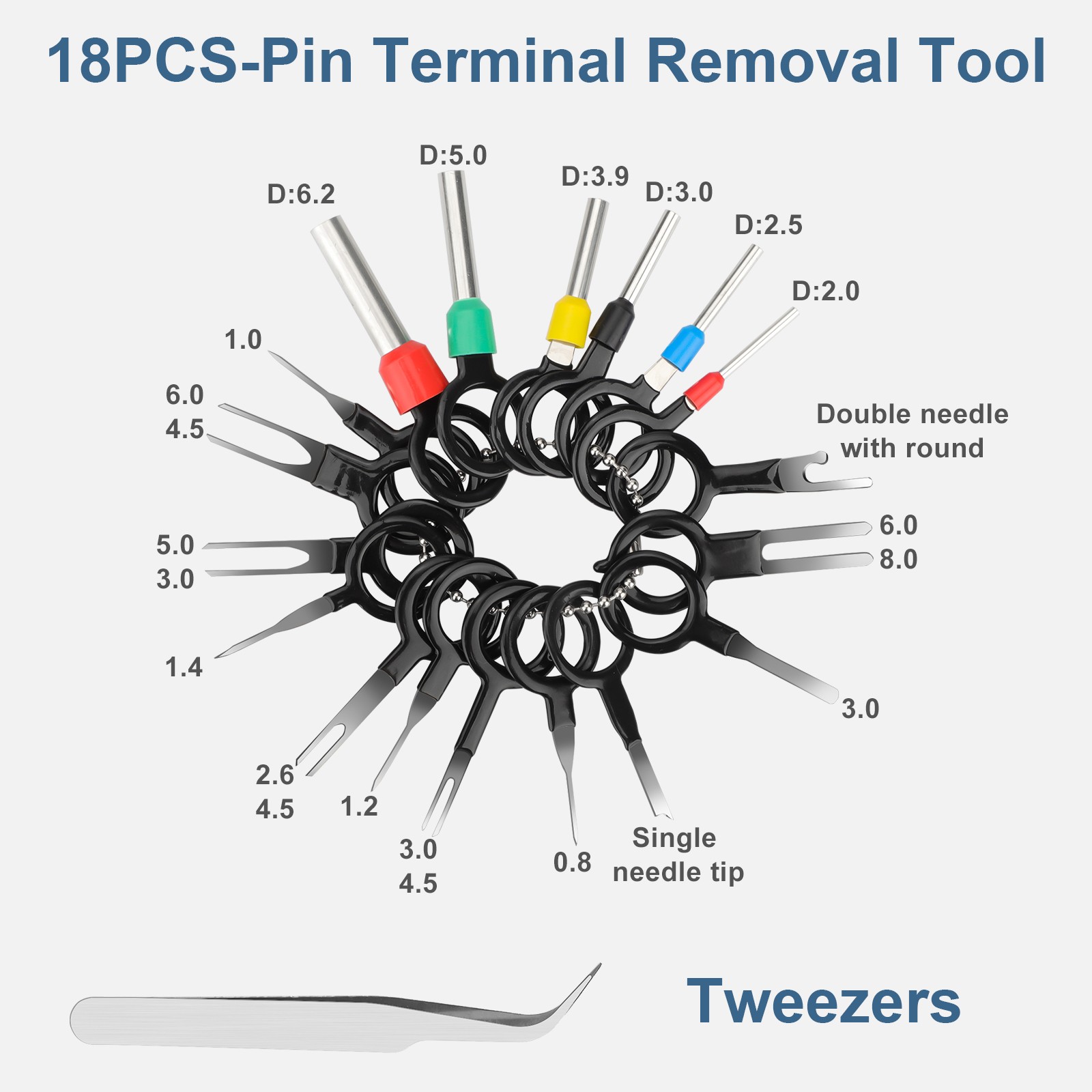 567Pcs Automotive Electrical Connector Pins Kit Terminal Removal Tool Wire Seals