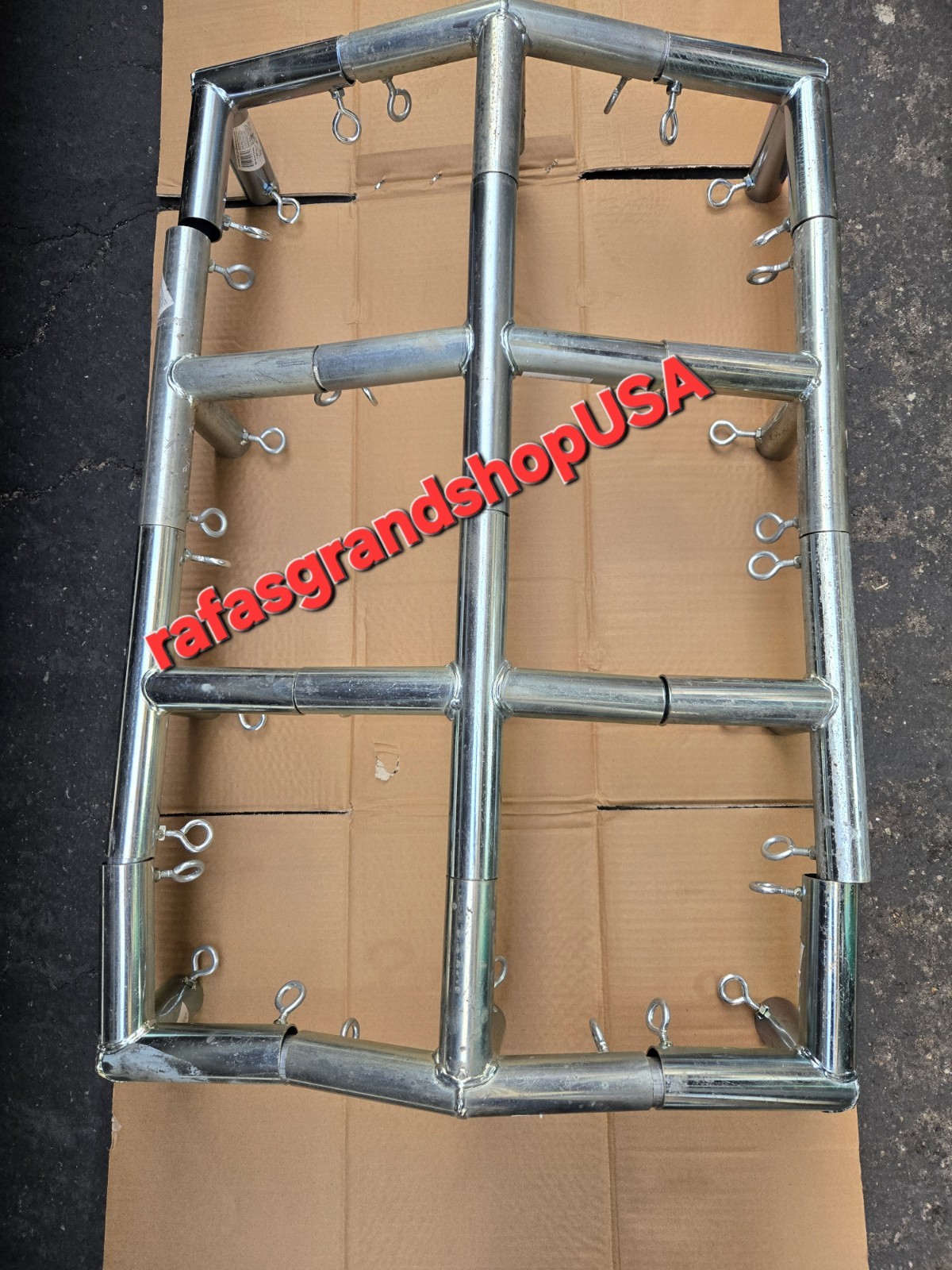 8 Leg Canopy HighPeak 10x20 Fittings Set 1'' Carport Frame Shed Tent 125 Degree