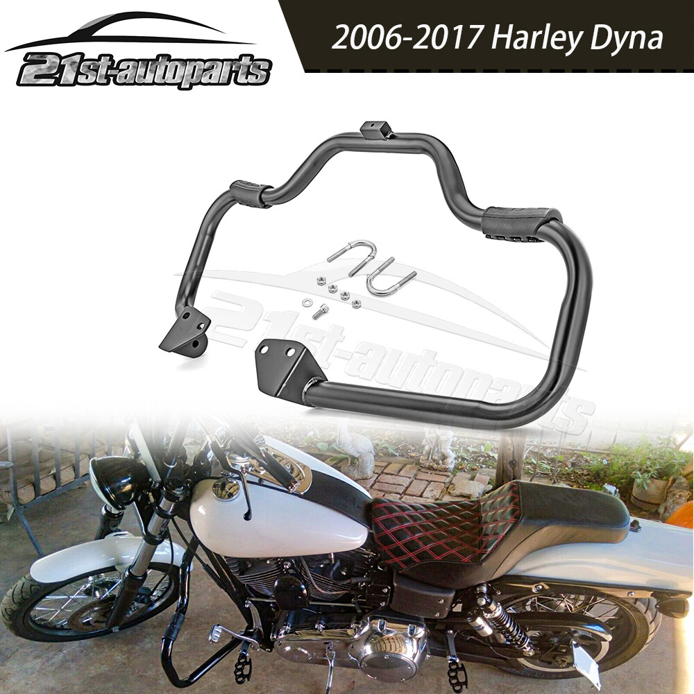 For 06-17 Harley Dyna Fat Bob Street Bob Front Mustache Engine Guard Crash Bar