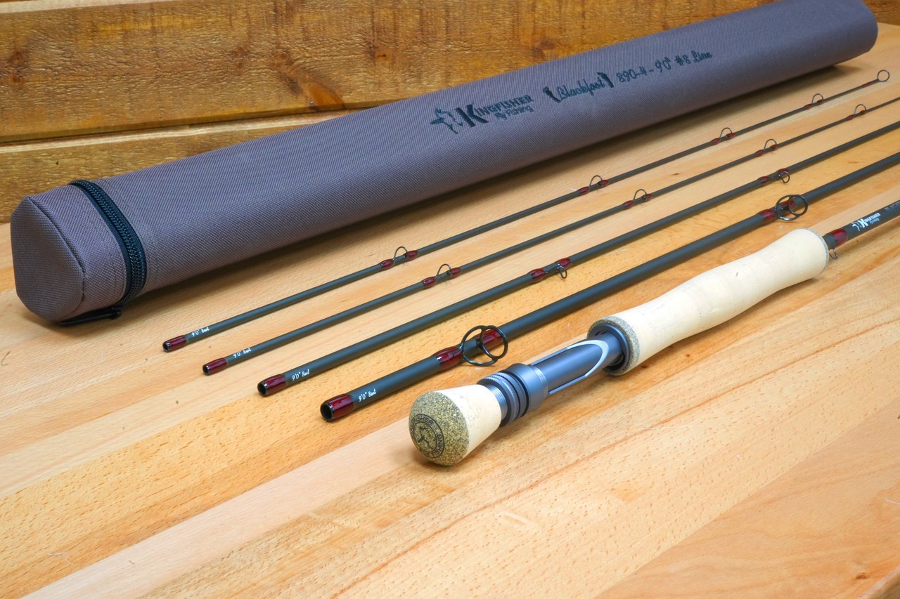 Kingfisher Fly Fishing Blackfoot Streamer Fly Rod 4 Piece - Comes with an ext...