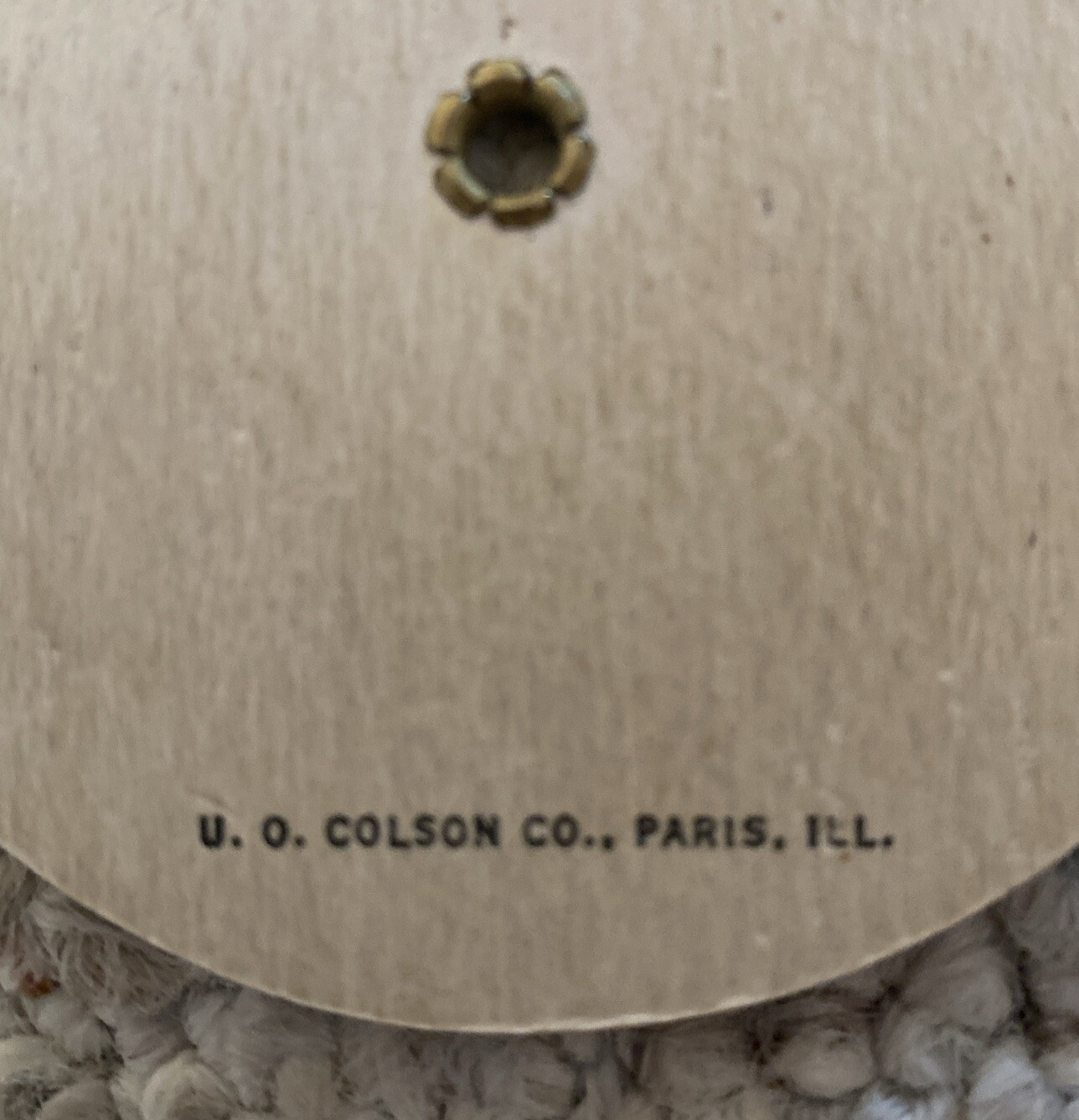 Hanchett & Sons Furniture Store vintage tri-fold hand fan