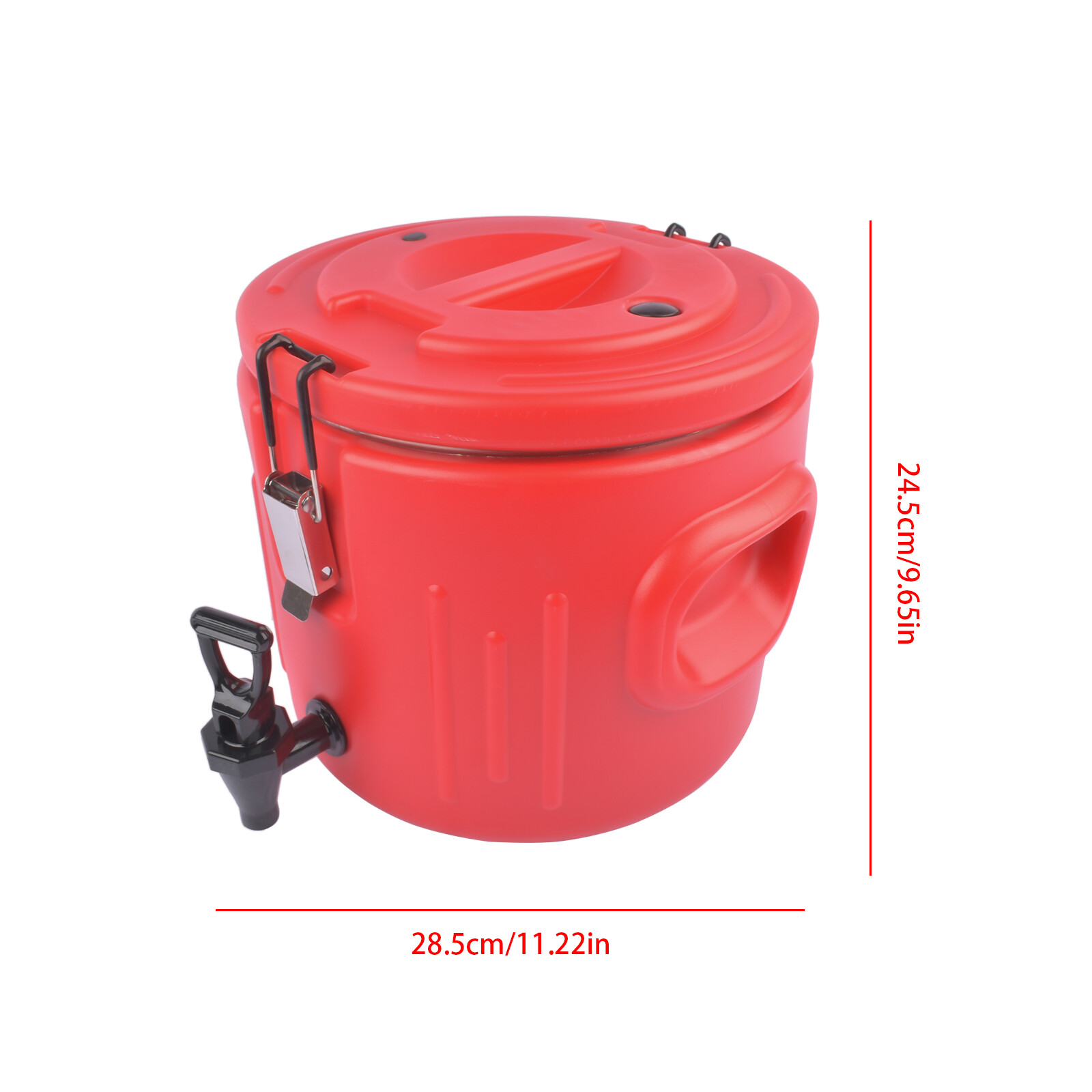 Insulated Beverage Cooler with Stainless Steel Interior, Ice/Hot Drink Dispenser