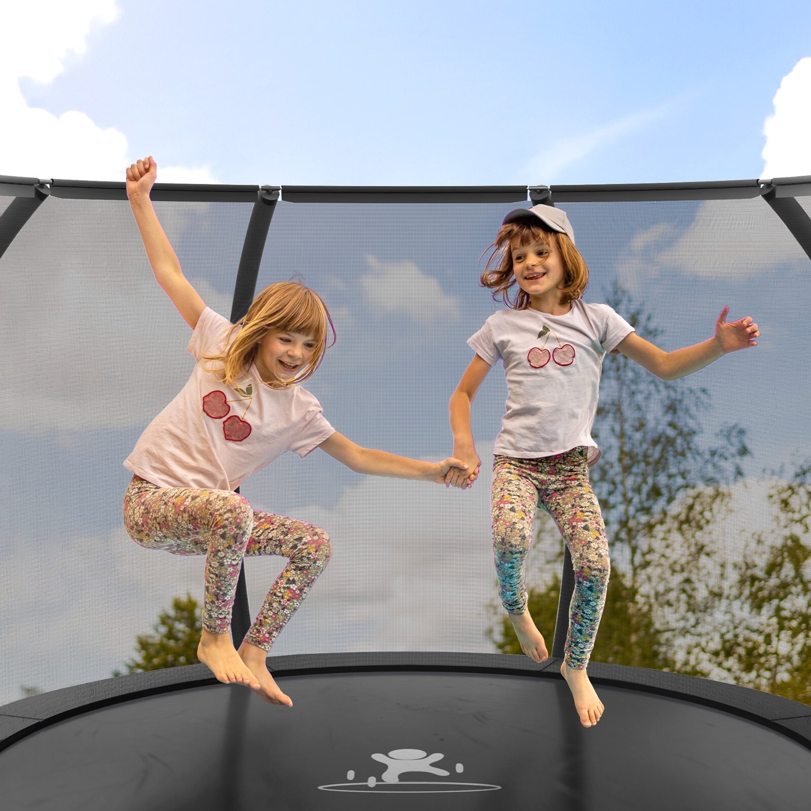 10 FT/12 FT/14FT/16 FT Outdoor Trampoline with Safety Enclosure Net and Ladder