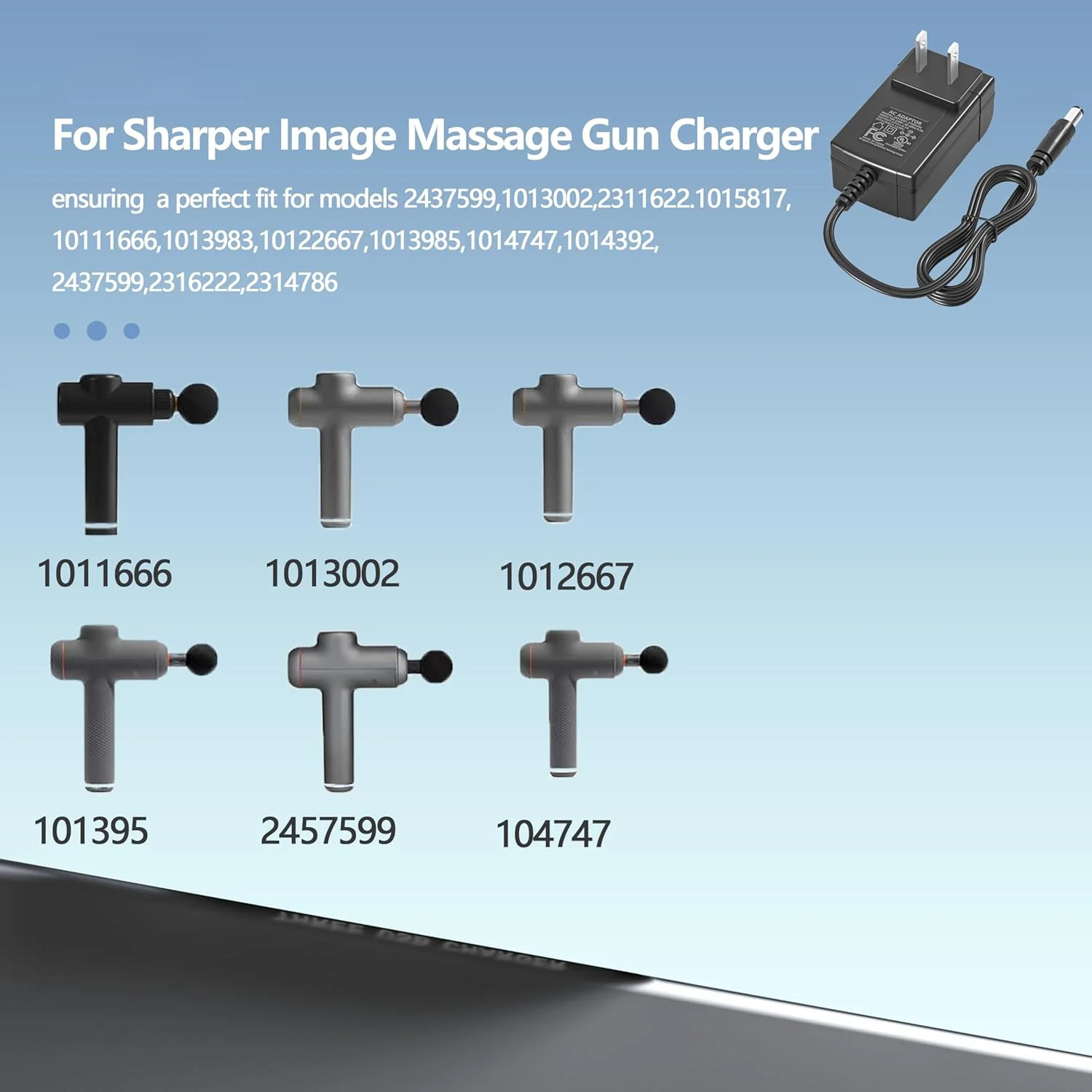 27V AC Adapter for Sharper Image Massage Gun 1011666 2437599 1013002–Replacement