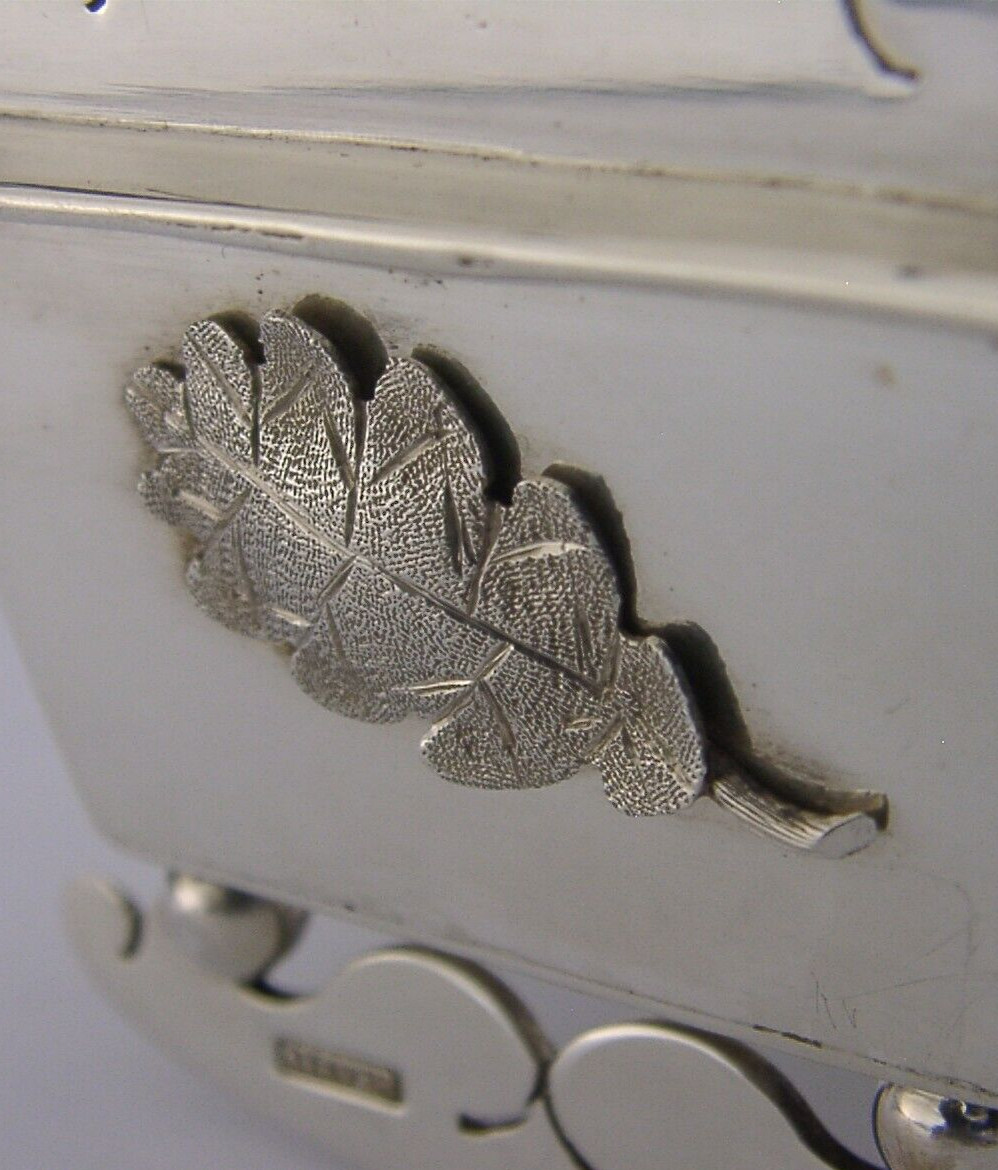 LARGE 96g 19th CENTURY AMERICAN SOLID SILVER CRIB CRADLE COT ANTIQUE B&L