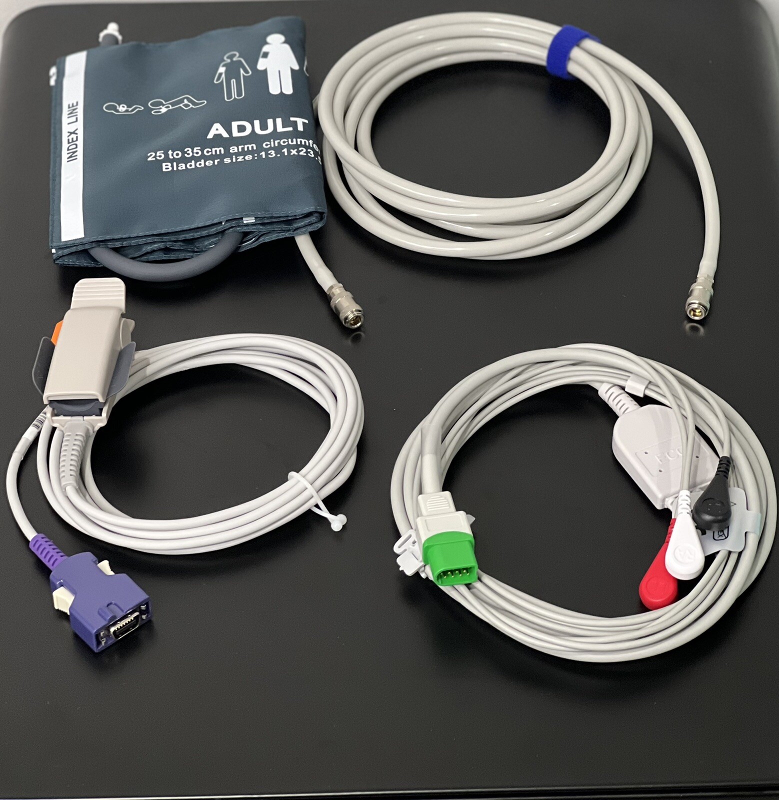 Mindray Passport V Bundle - Cuff, Hose, SpO2 Oximax, ECG - Same Day Shipping