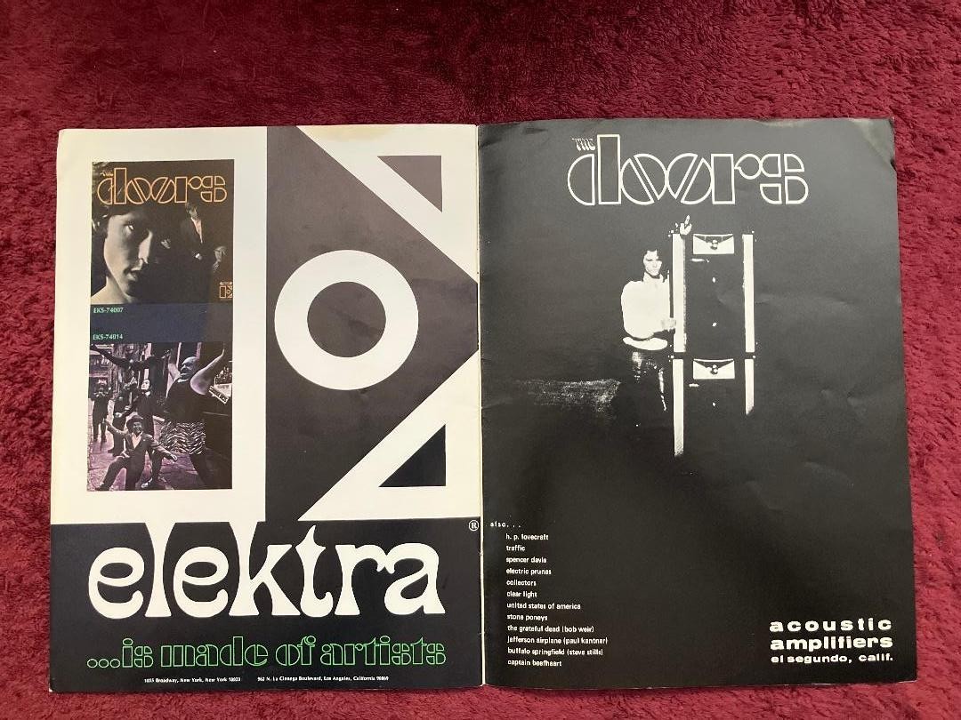 The Doors Jim Morrison Asbury Park Ticket Stub & Program August 31, 1968 Rare