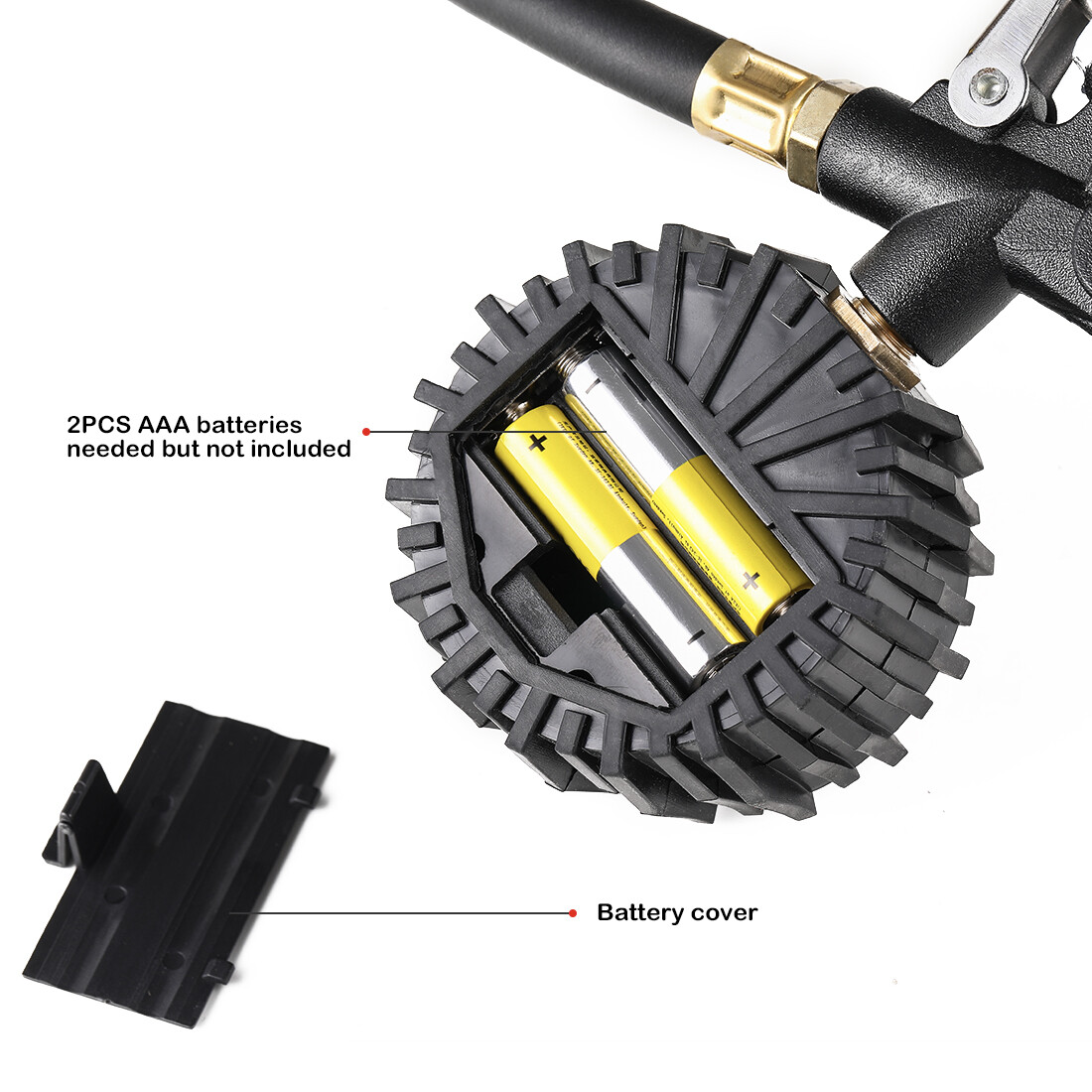 Car Truck Digital Tire Inflator w/ Pressure Gauge Air Chuck Rubber Hose 250 PSI