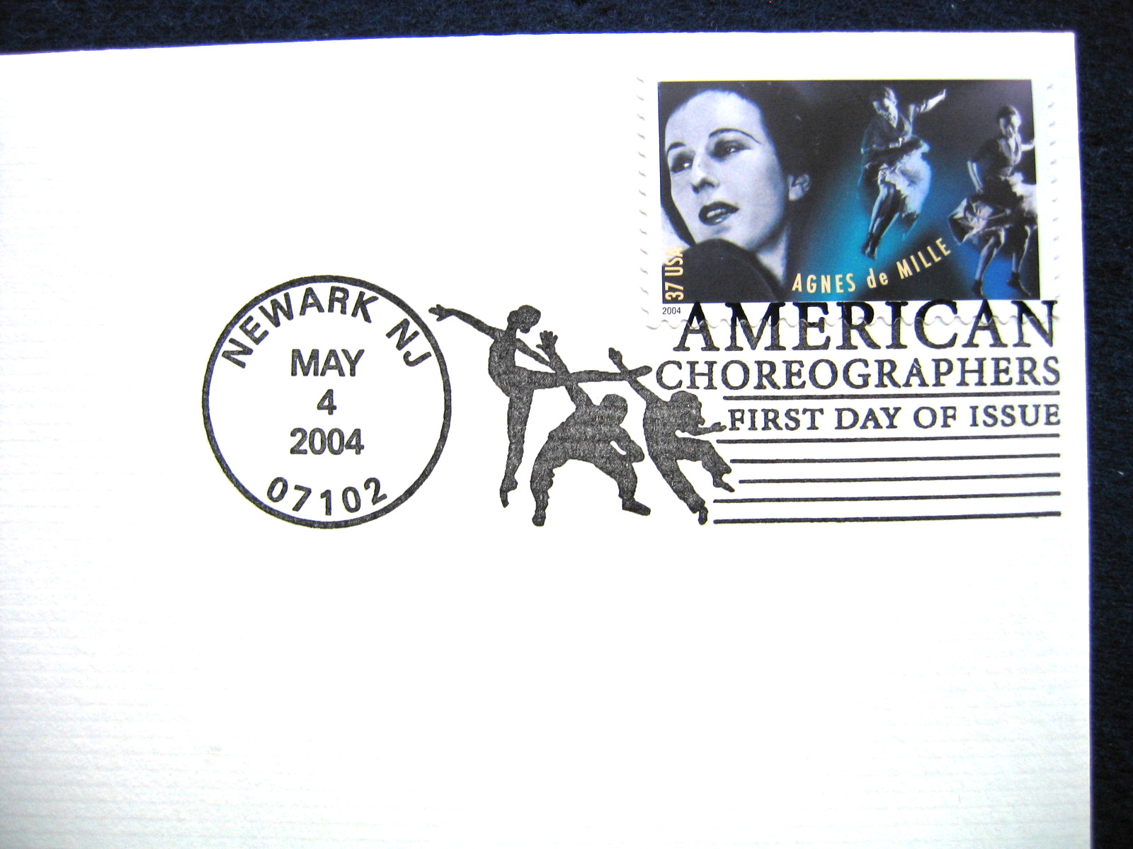 2004 Agnes De Mille American Choreographer Gold GOLDEN Cover Replica Stamp