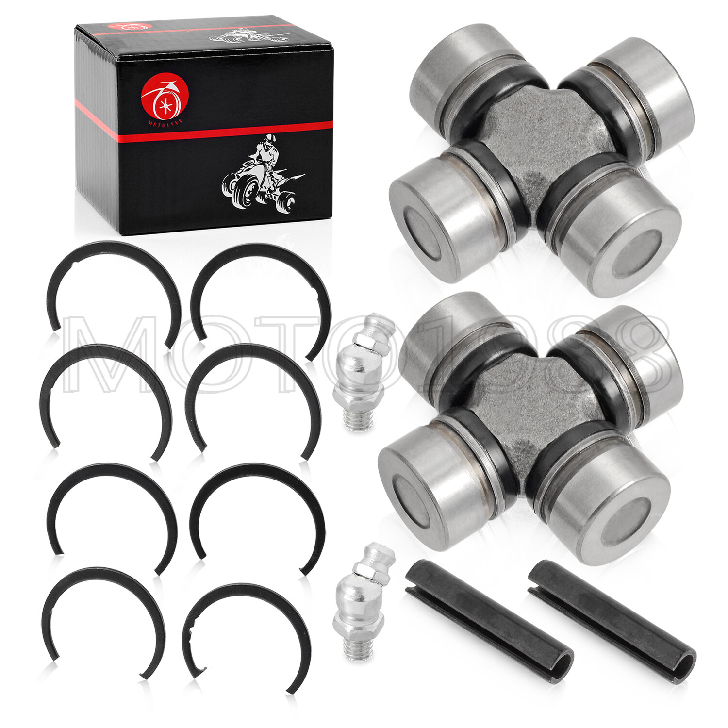 For Polaris RZR 800 2008 2009 2010 2011 - 2014 2x Front Rear driveshaft u-joint