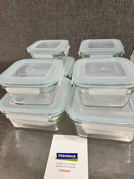 GLASSLOCK 24 Piece Oven Microwave Safe Glass Food Storage Containers Set w/Lids