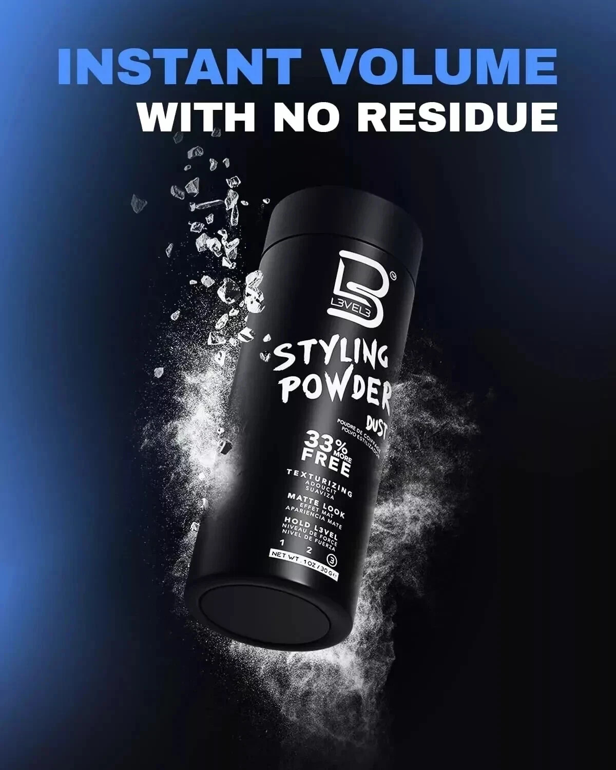 2PACK-L3VEL3 Styling Powder Dust /Texturizing/Matte Look/Hold Level 3