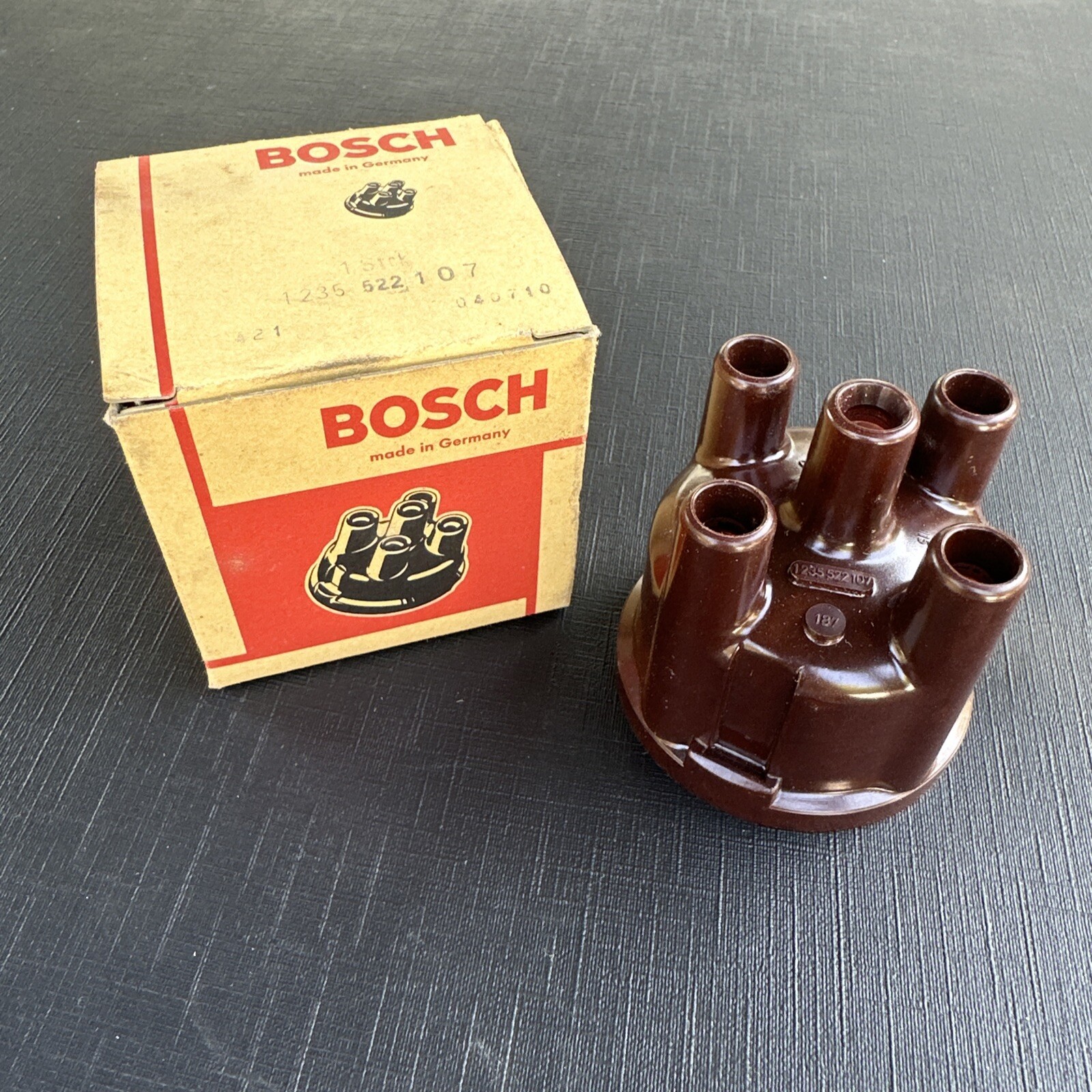 Vintage NOS Bosch 1235522107 187 Distributor Cap BMW Volvo MADE IN GERMANY
