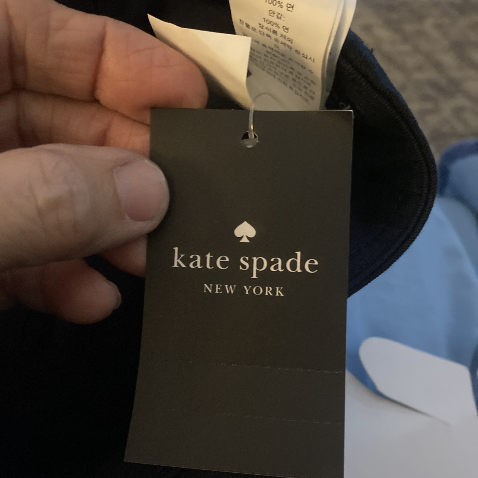 Kate Spade Colorblock Spade Patch Baseball Cap
