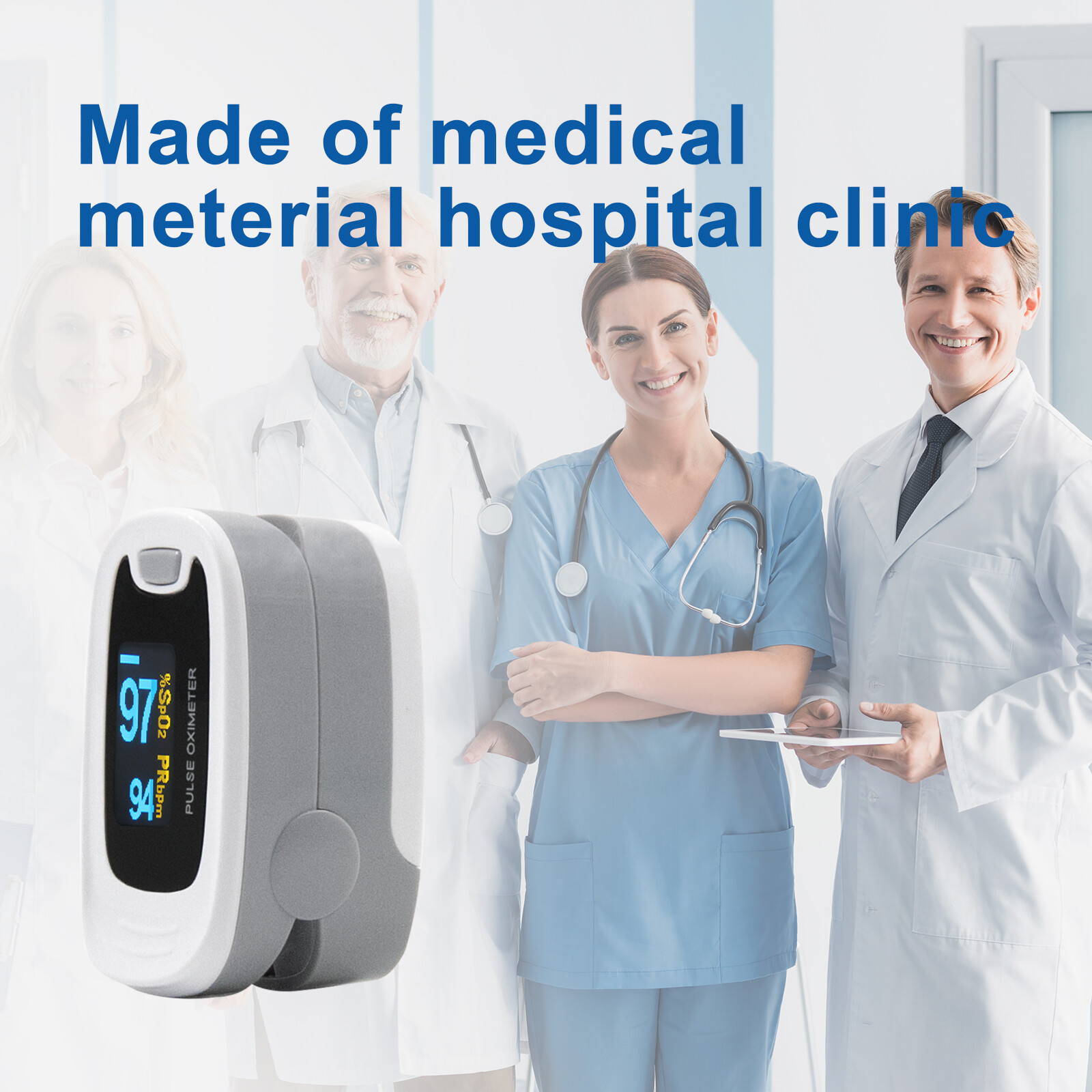 OLED Finger Pulse Oximeter Blood Oxygen Monitor SpO2 Heart Rate Tester Free Bag