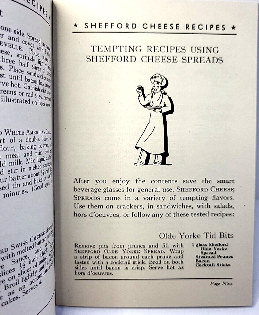 Vintage 1938 Shefford Cheese Recipes Advertising Booklet Alberta Winthrop