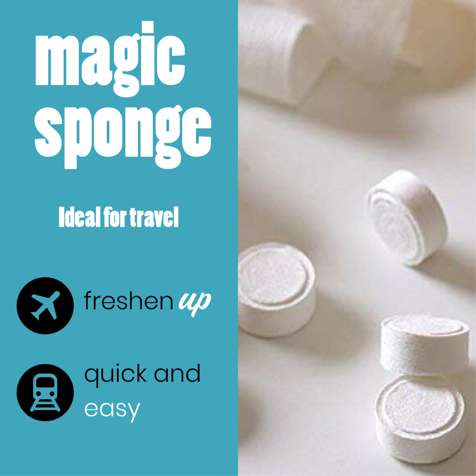 100 Pack Magic Tissue / Compressed Towel Washcloths for Travel Camping