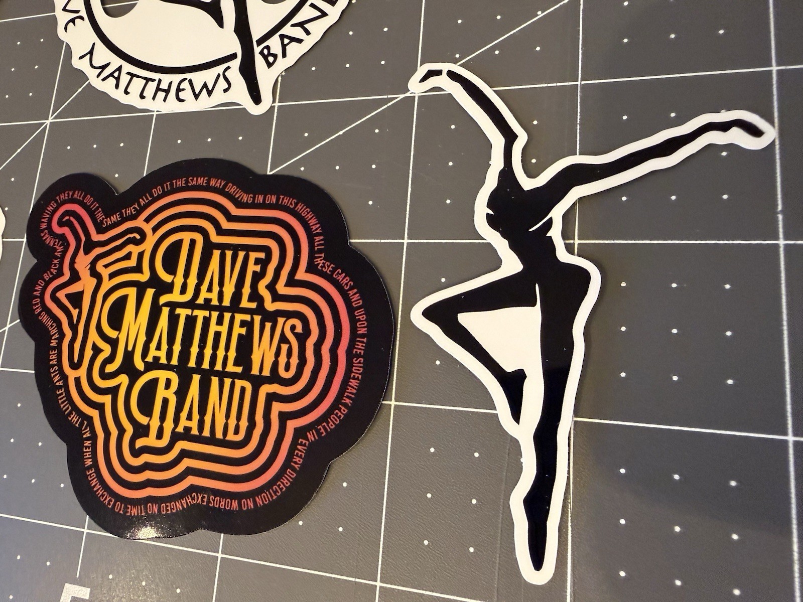 Dave Matthews Band Sticker Vinyl 5 Sticker Lot Car Window Laptop