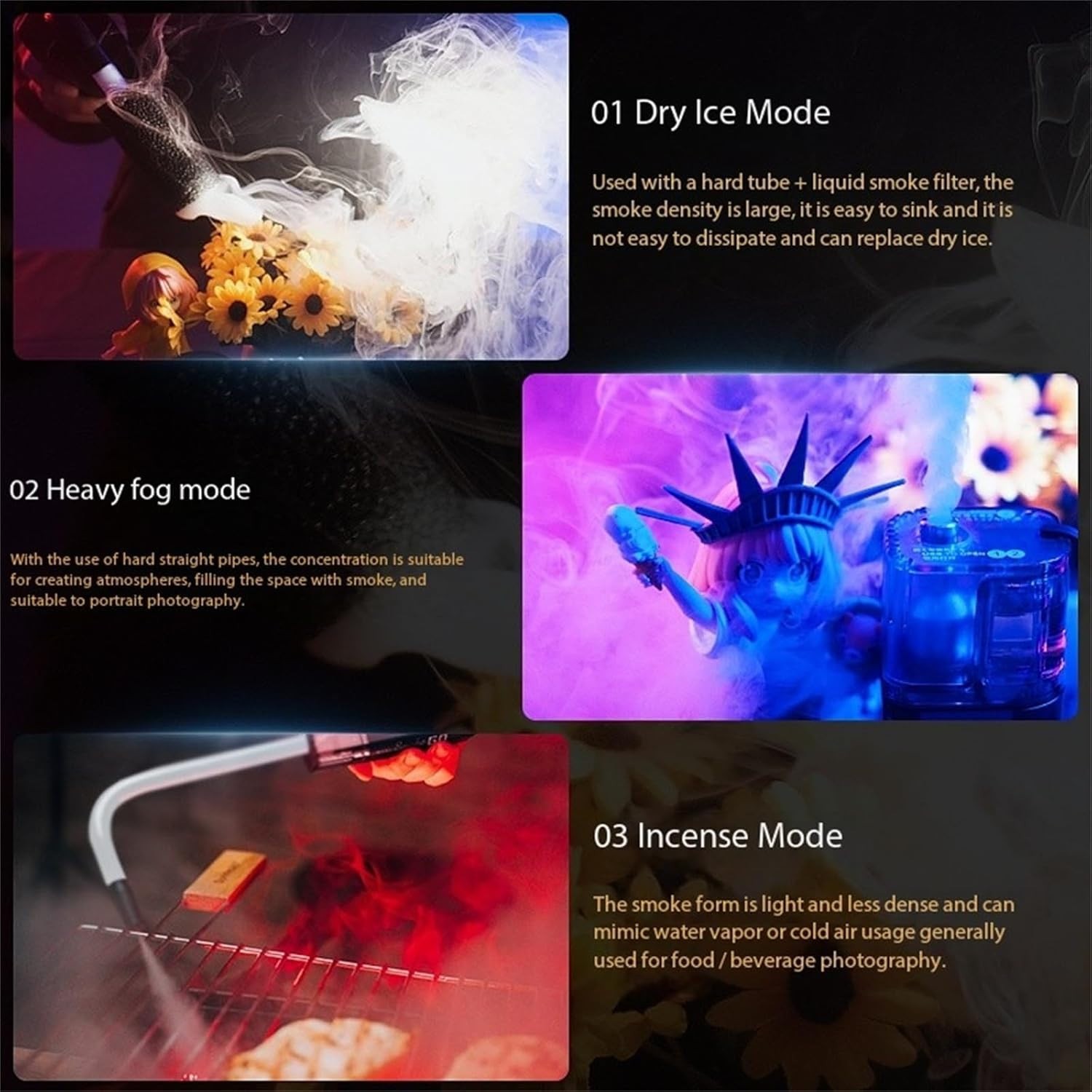 Lensgo Smoke Go Fog Machine 30W Portable With Remote New Open Box For Test Only