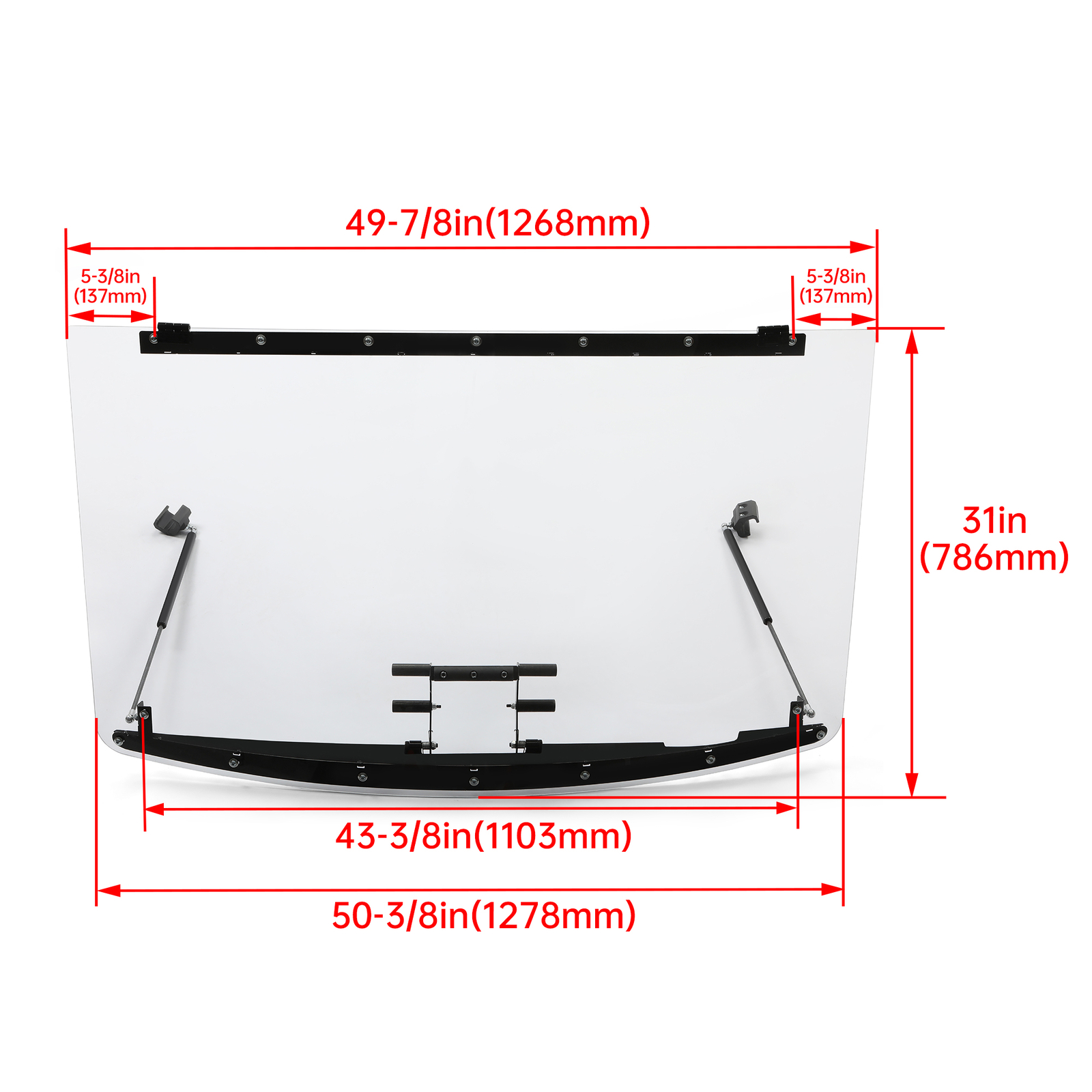 New Clear Flip Windshield For 2014-UP Polaris Ranger XP 900 Crew 2013-UP XP 900