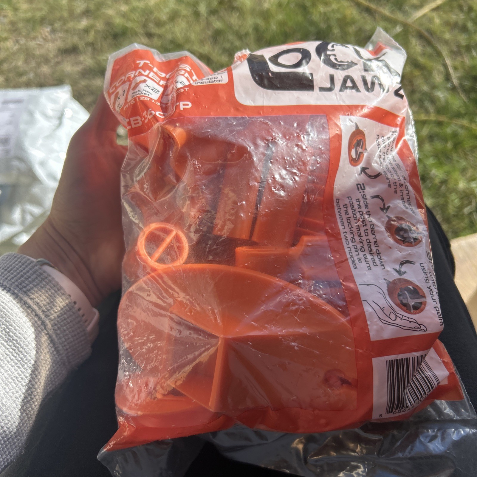 Lock Jawz CB-360-TP T-Post Corner Brace Kit for Fencing