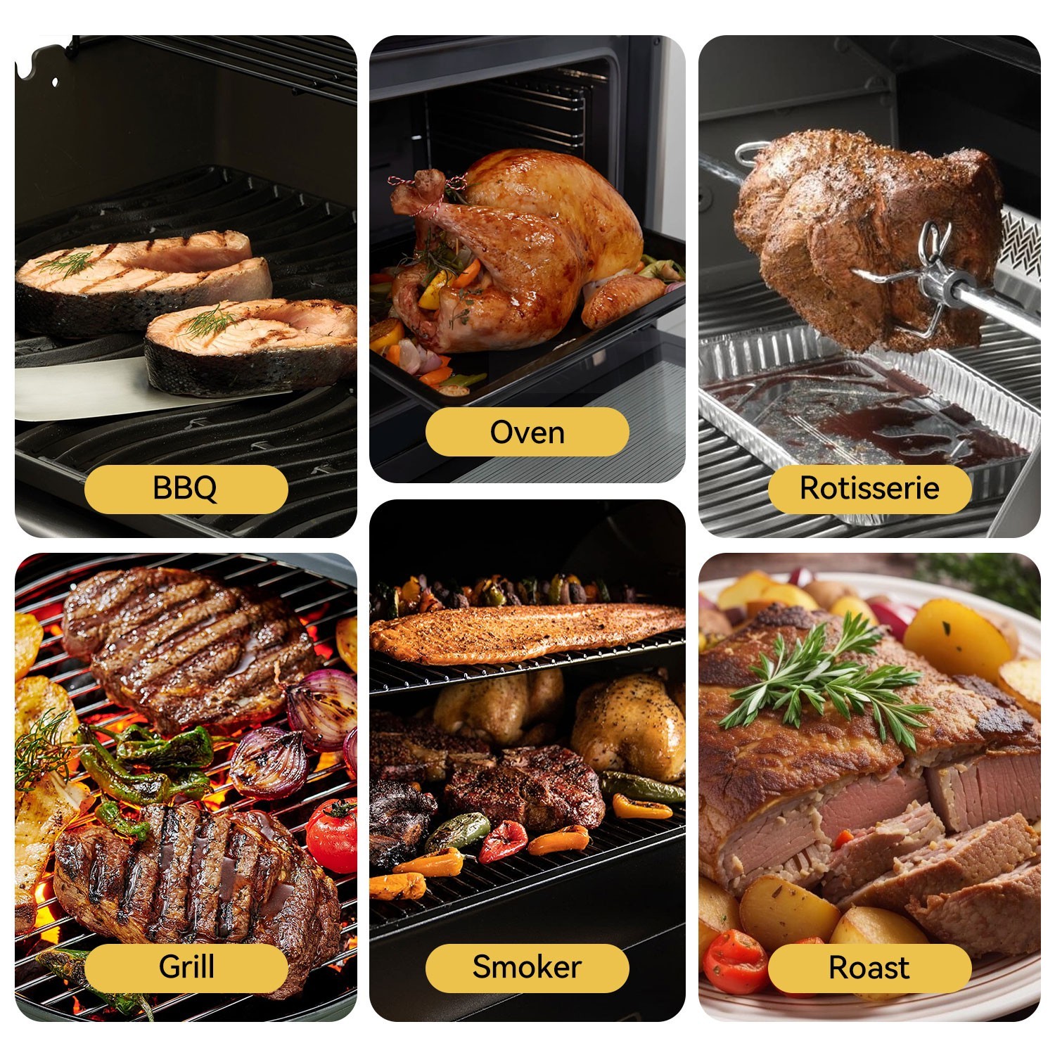 Wiresless BBQ Thermometer Meat Cooking Outdoor Dual Probes Bluetooth WiFi Combo