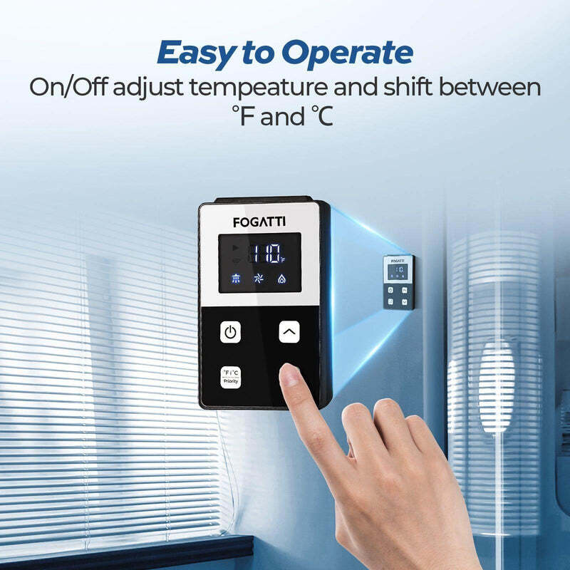 FOGATTI RV Tankless Water Heater - Propane 48k BTU 2.5 GPM w/18x18" Door