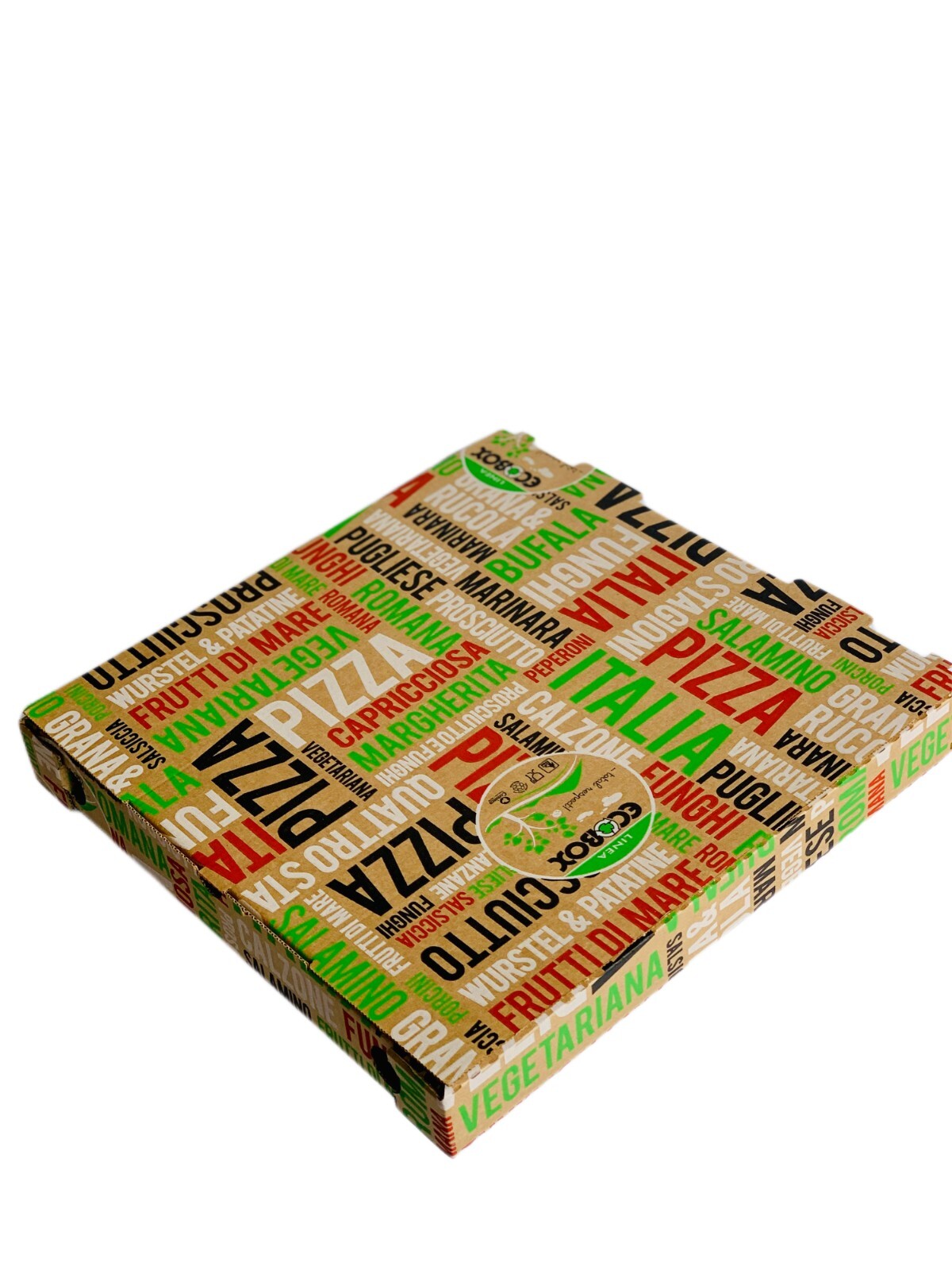 Pizza Boxes (ECO BOX) Made in Italy - Size 13"x 13"x 1".5/8  Pack of 75