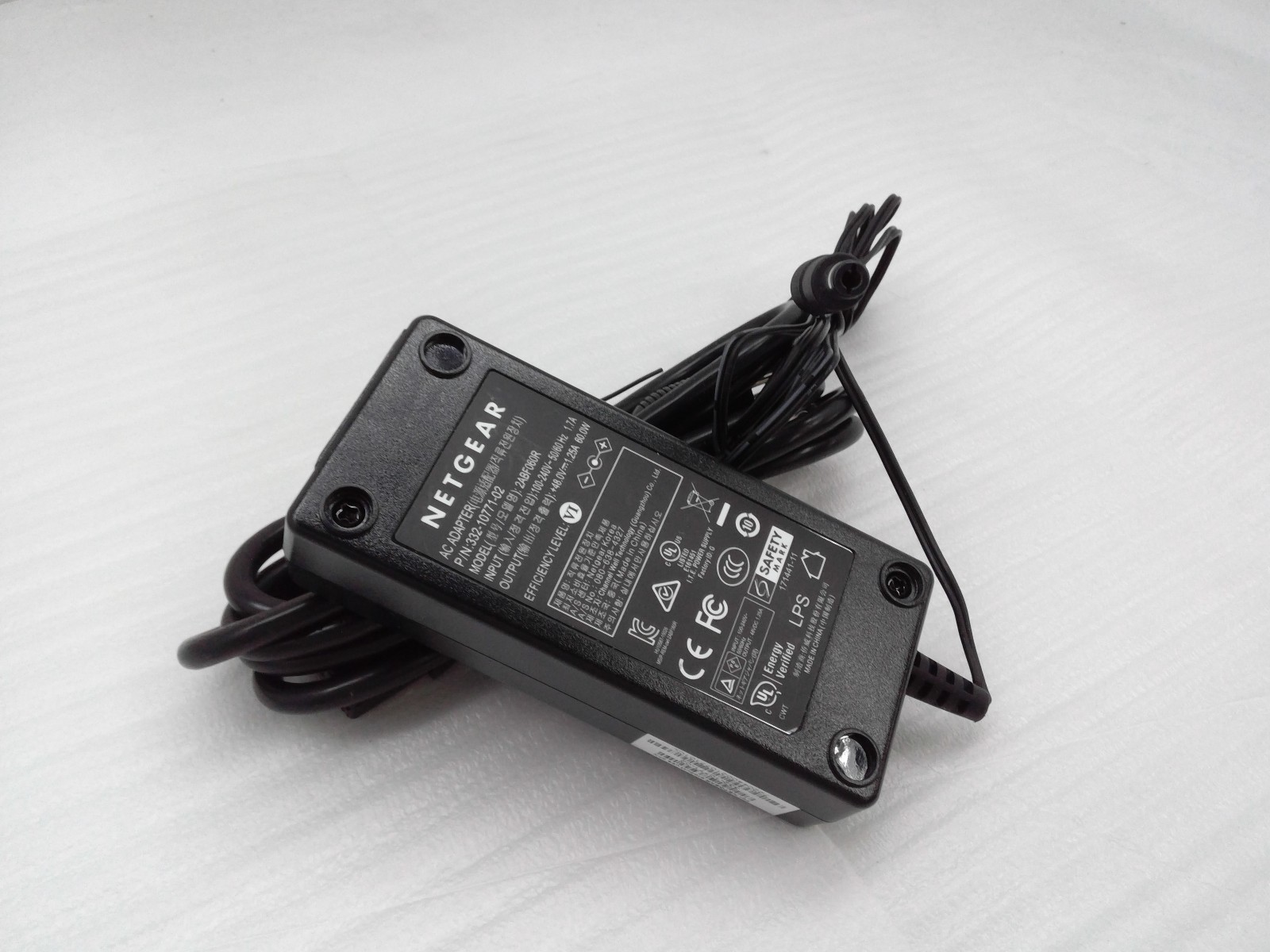 Genuine Netgear AC Adapter 60W 48V 1.25A 2ABF060R 332-10771-02