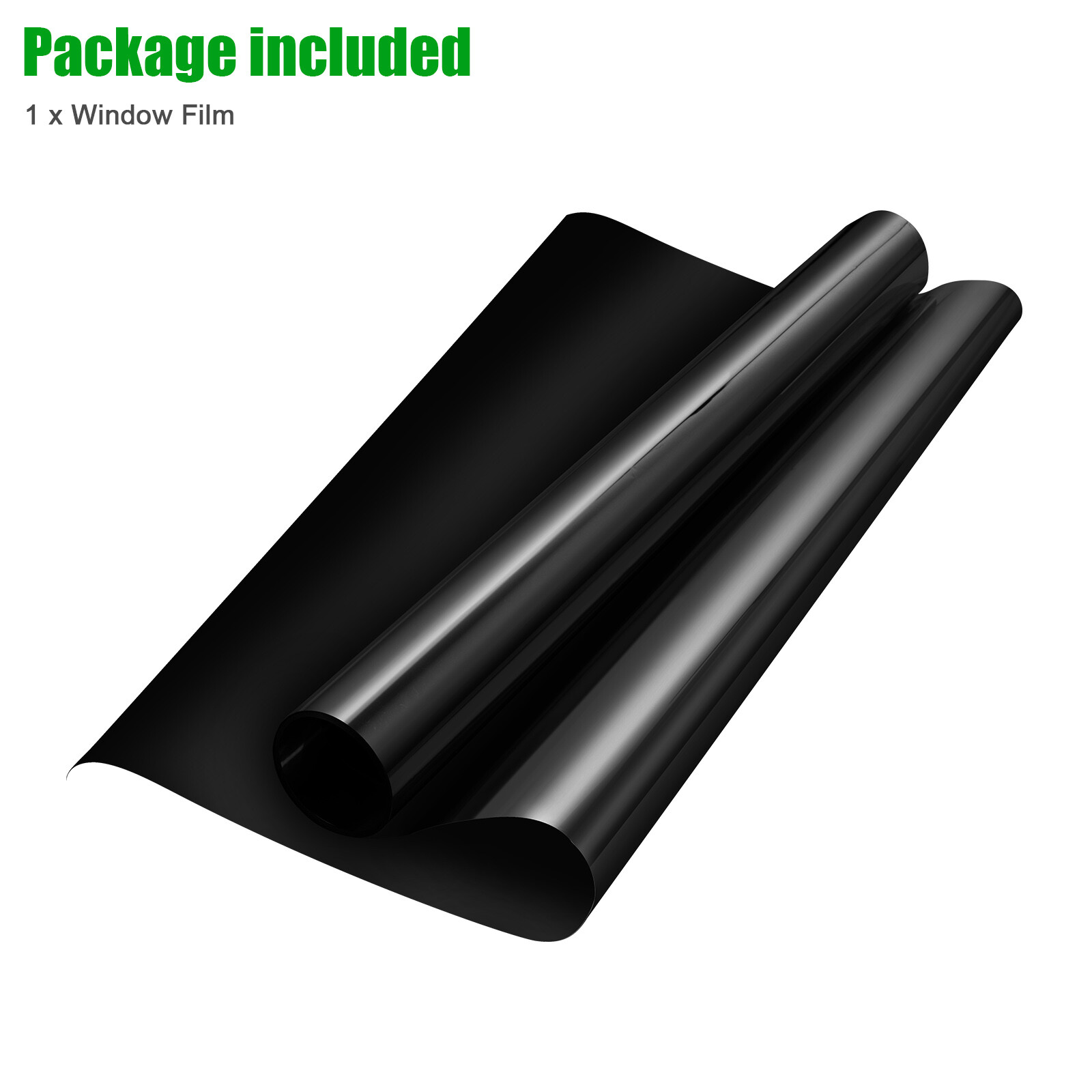 Static Cling Blackout Window Film 100% UV Blocking Thick Black Tinting Sun Cover