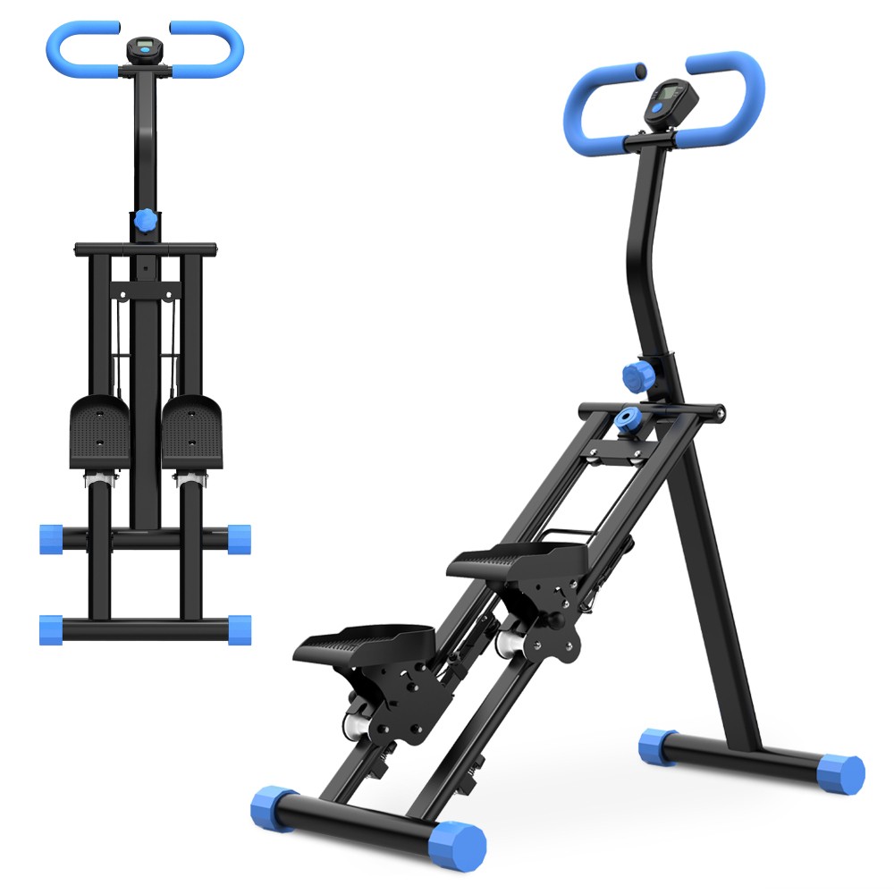 Blue Stair Stepper for Home Gym Exercise, Vertical Climber Exercise Machine