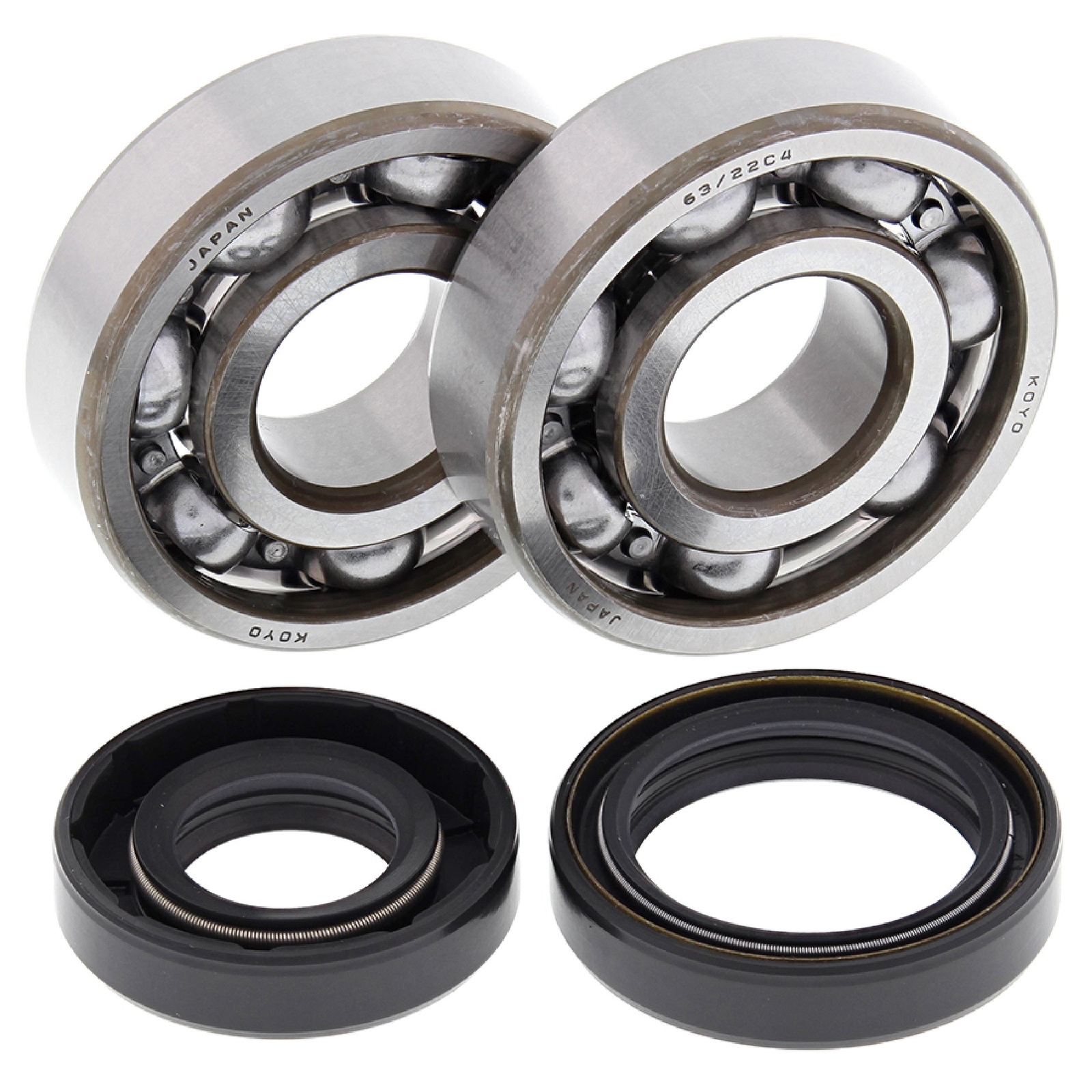 All Balls 24-1008 Crank Shaft Bearing Kit For Kawasaki KX125 88-05 1988-2005 NEW