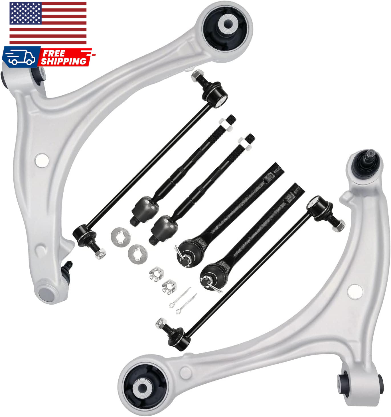 Front Suspension Kit Lower Control Arm Compatible with 2005-2010 Honda Odyssey