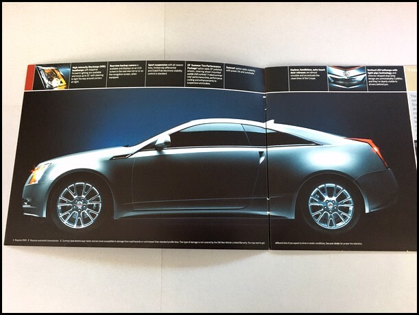 2011 Cadillac CTS-V CTS Coupe 14-page Original Sales Brochure Catalog