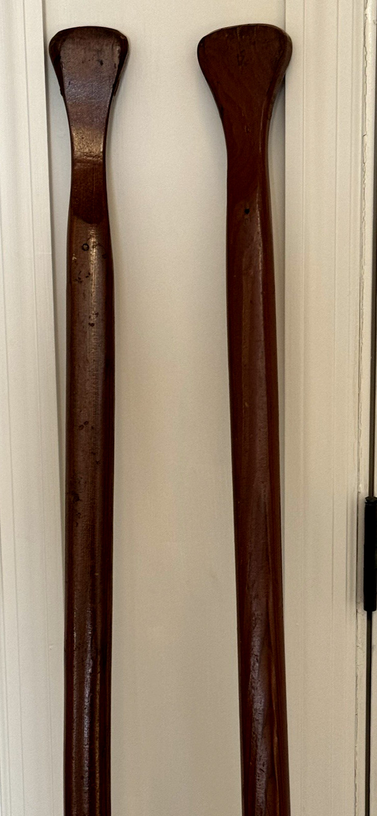 (2) VERY NICE PADDLES 60" LONG - NICE PATINA