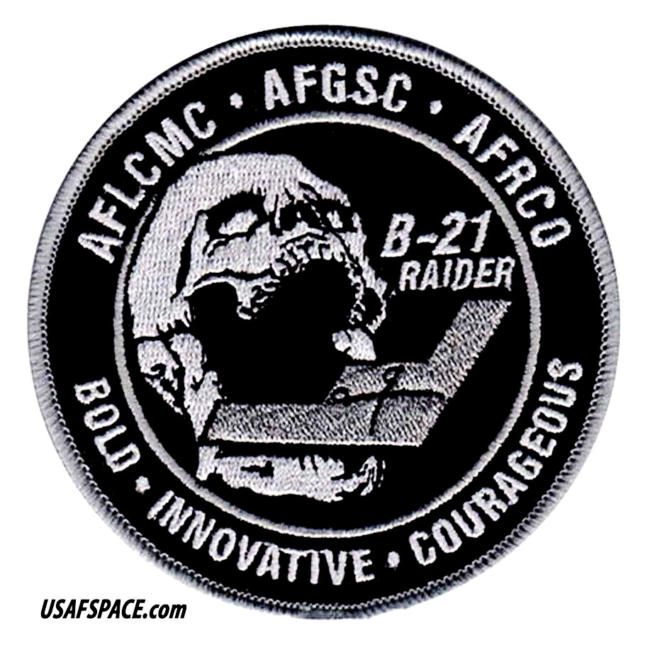USAF B-21-RAIDER-STEALTH BOMBER -AFLCMC- AFGSC-AFRCO-Wright-Patterson AFB-PATCH