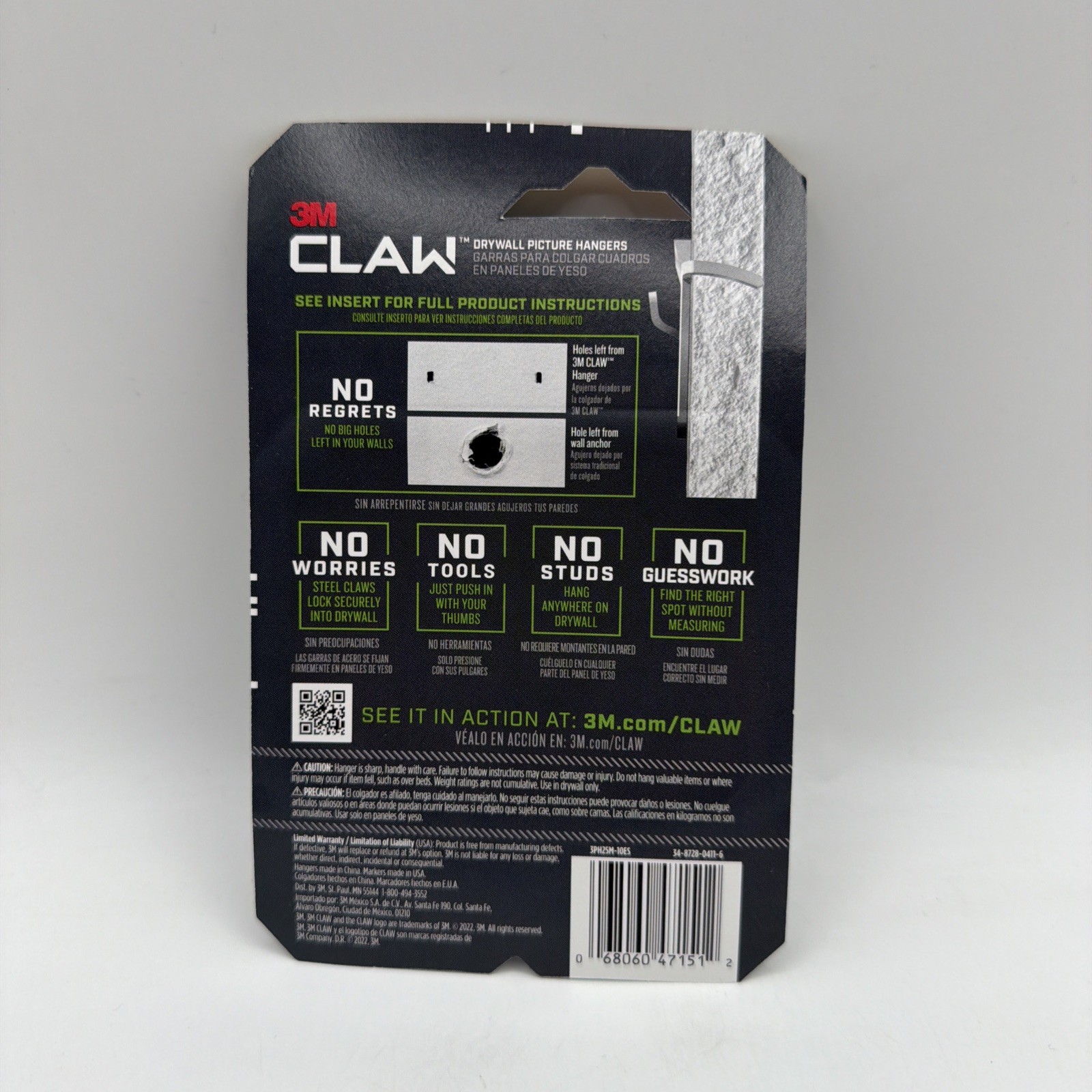 3M Claw 25 lb Drywall Picture Hanger with Spot Markers 10 Count 2 Pack