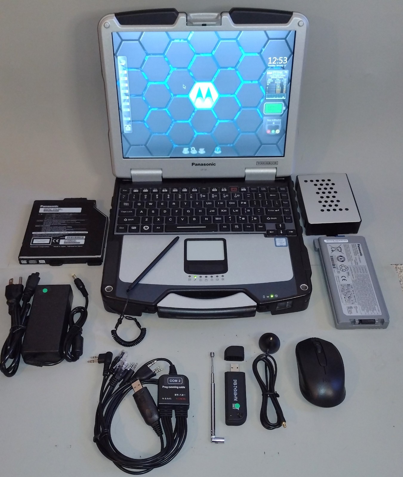 TOUGHBOOK CF-31 MK6: Radio Programmer Laptop w/ HAM Digital+Logging w/ SDR + GPS
