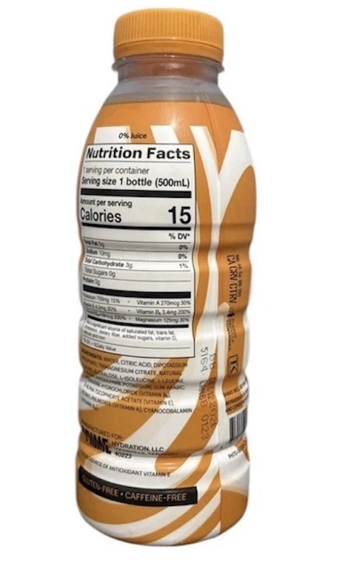 Prime Hydration New Orange Kream Circle K Exclusive US Cream Bottle Drink SEALED