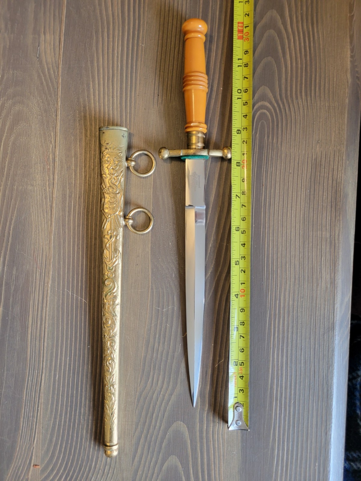 EXCELLENT! World War II Dutch Navy Officer's Ceremonial Dagger by Horster