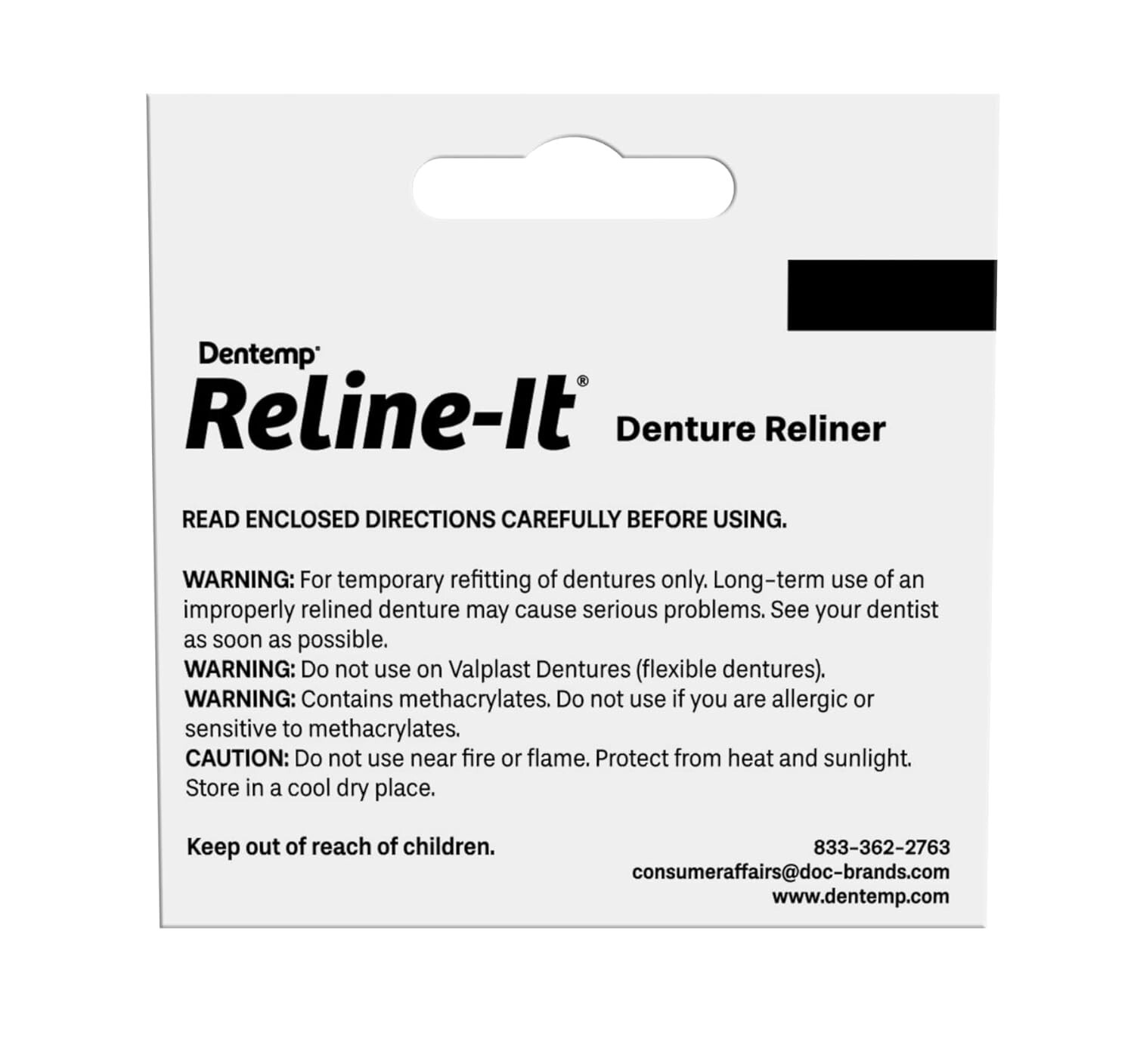Denture Reline Kit - Advanced Formula Reline It Denture Reliner (Pack of 3) -...