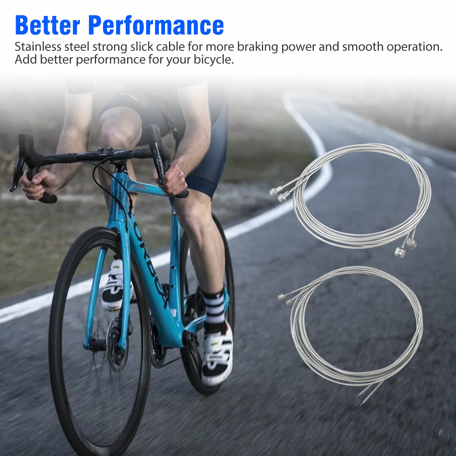 23PC Bike Complete Front & Rear Wire Gear Brake Cable Set Mountain Bicycle Bikes