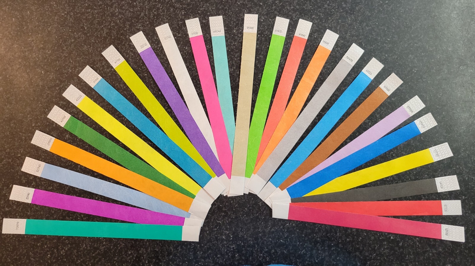 TYVEK WRISTBANDS FOR EVENTS 100 3/4"  (Choose your color) PAPER WRISTBANDS