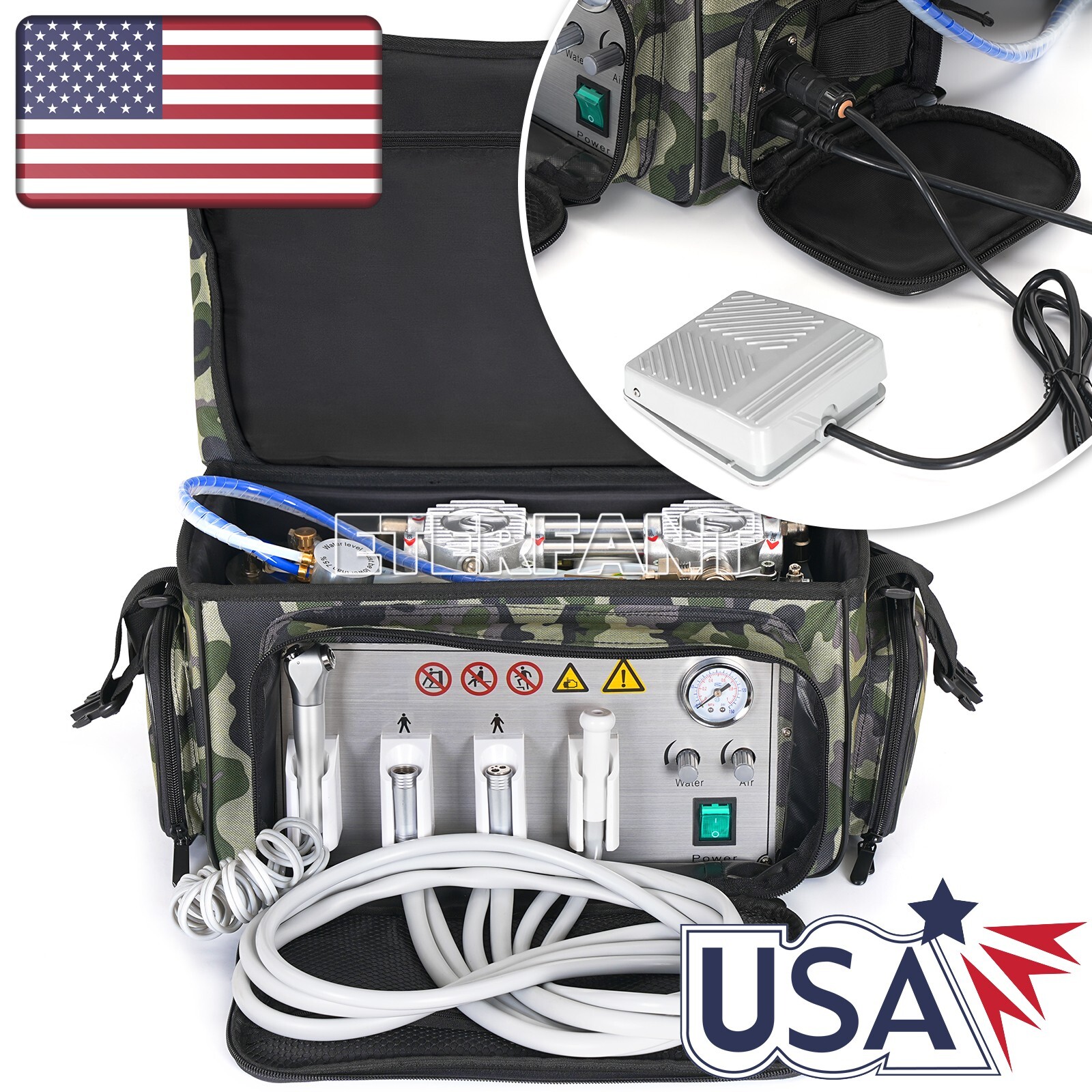 Dental Portable System Unit GU-P206S/Delivery Bag Air Compressor Suction System