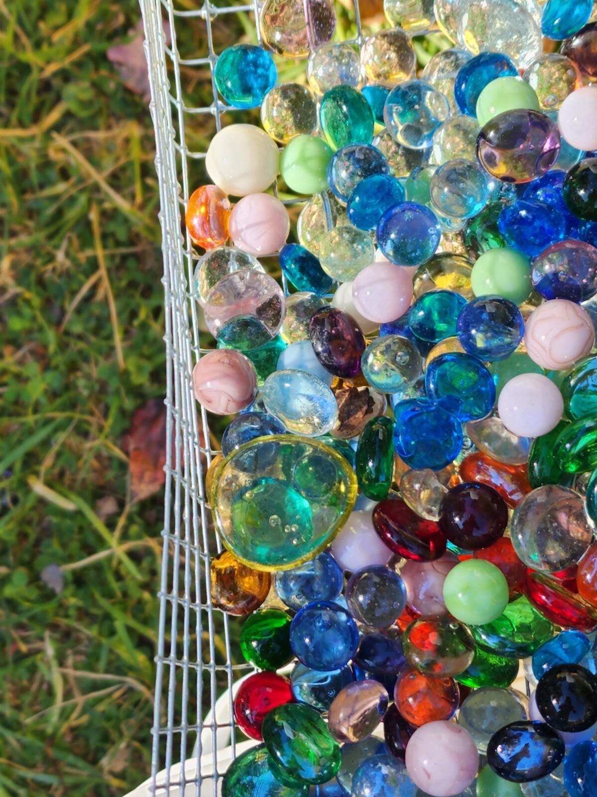 4 LBS MIXED MARBLES, FLAT GLASS MARBLES GEMS, VASE FILLERS, MOSAIC $19.99 PPD
