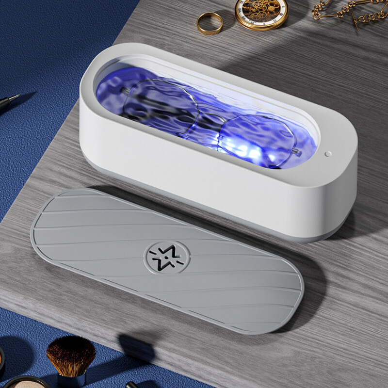 Ultrasonic Jewelry Cleaner Denture Glass Watch Ring Bath Tank Cleaning USA