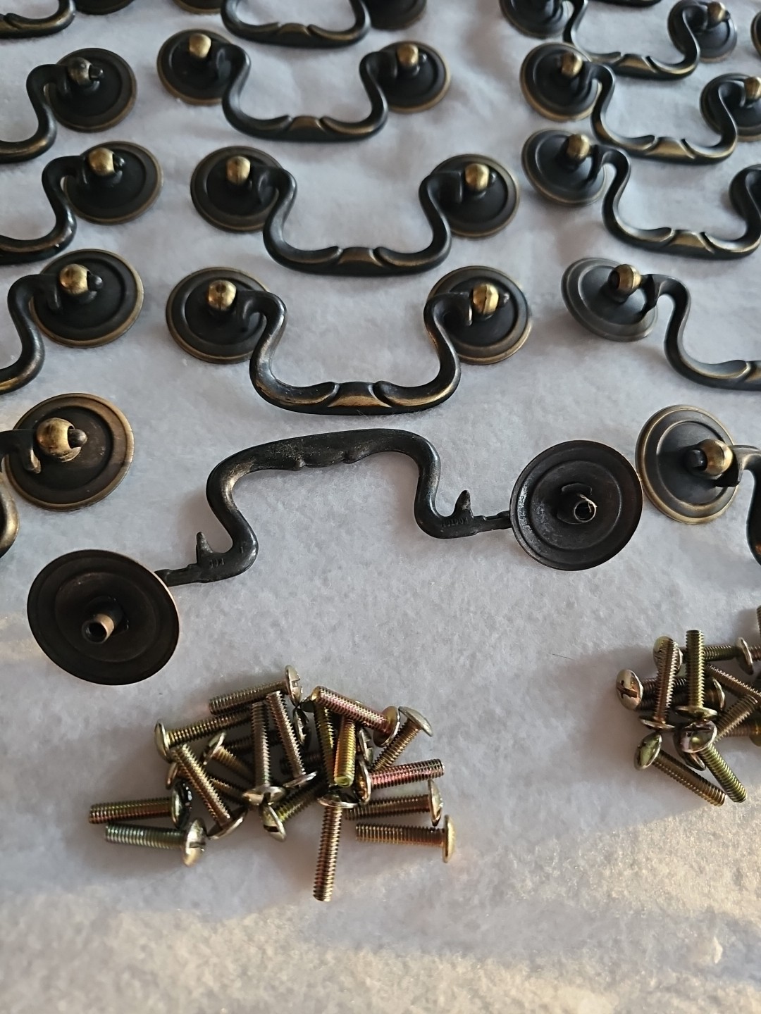 Lot of 41 KBC 4761 Bail Handle Drop Pulls 3" On Center Vintage MCM W/ Screws