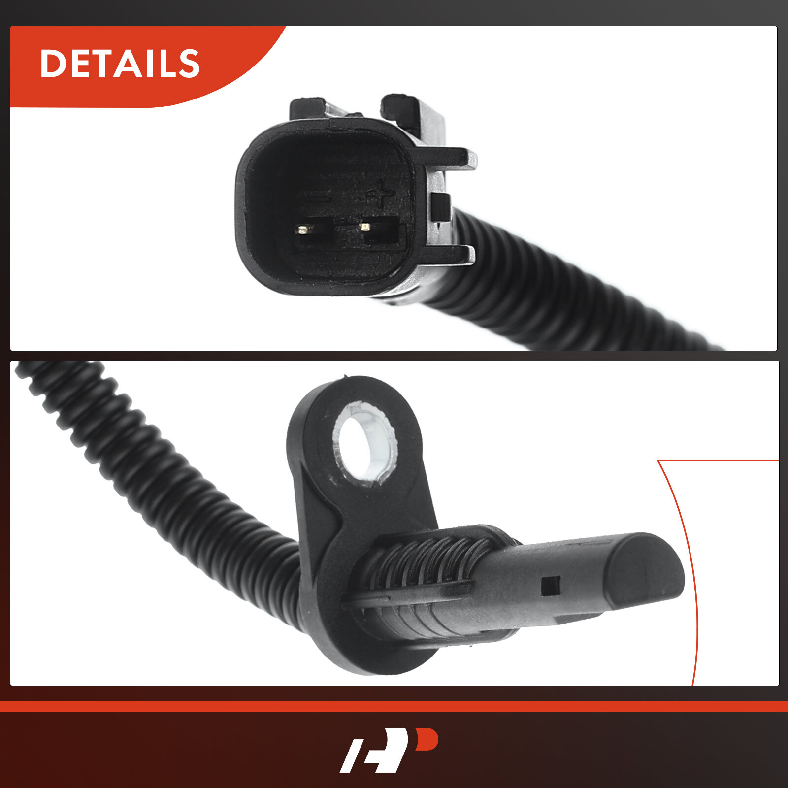 A-Premium 2pcs ABS Wheel Speed Sensor Rear for Ram 1500 2013-2018 1500 Classic