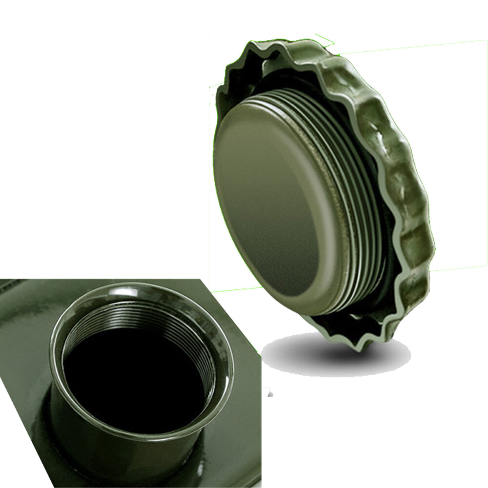 2PCS Jerry Can 5 Gallon 20L Can Metal Tank Emergency Backup Off-road